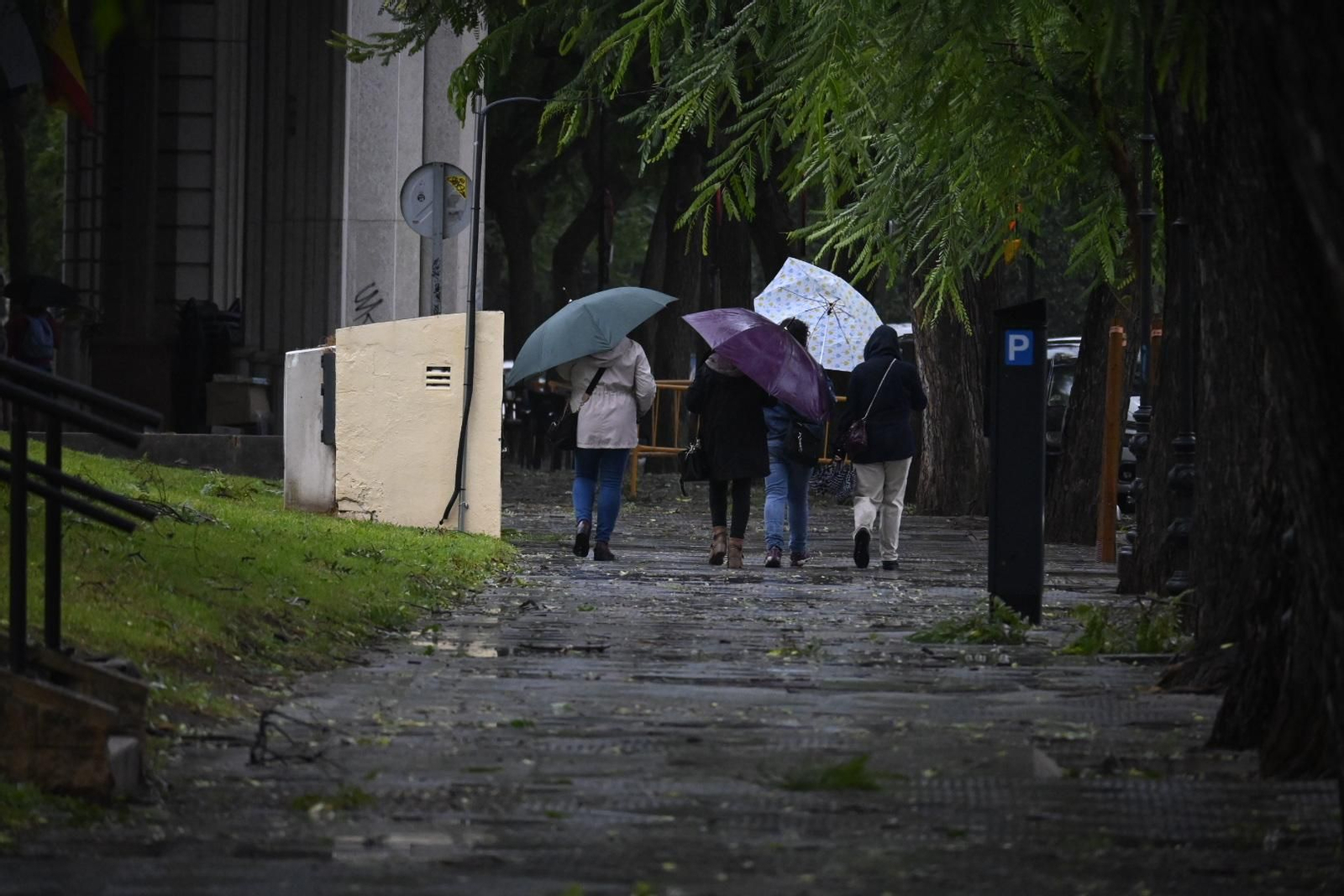 Imágenes del temporal a su paso por Huelva