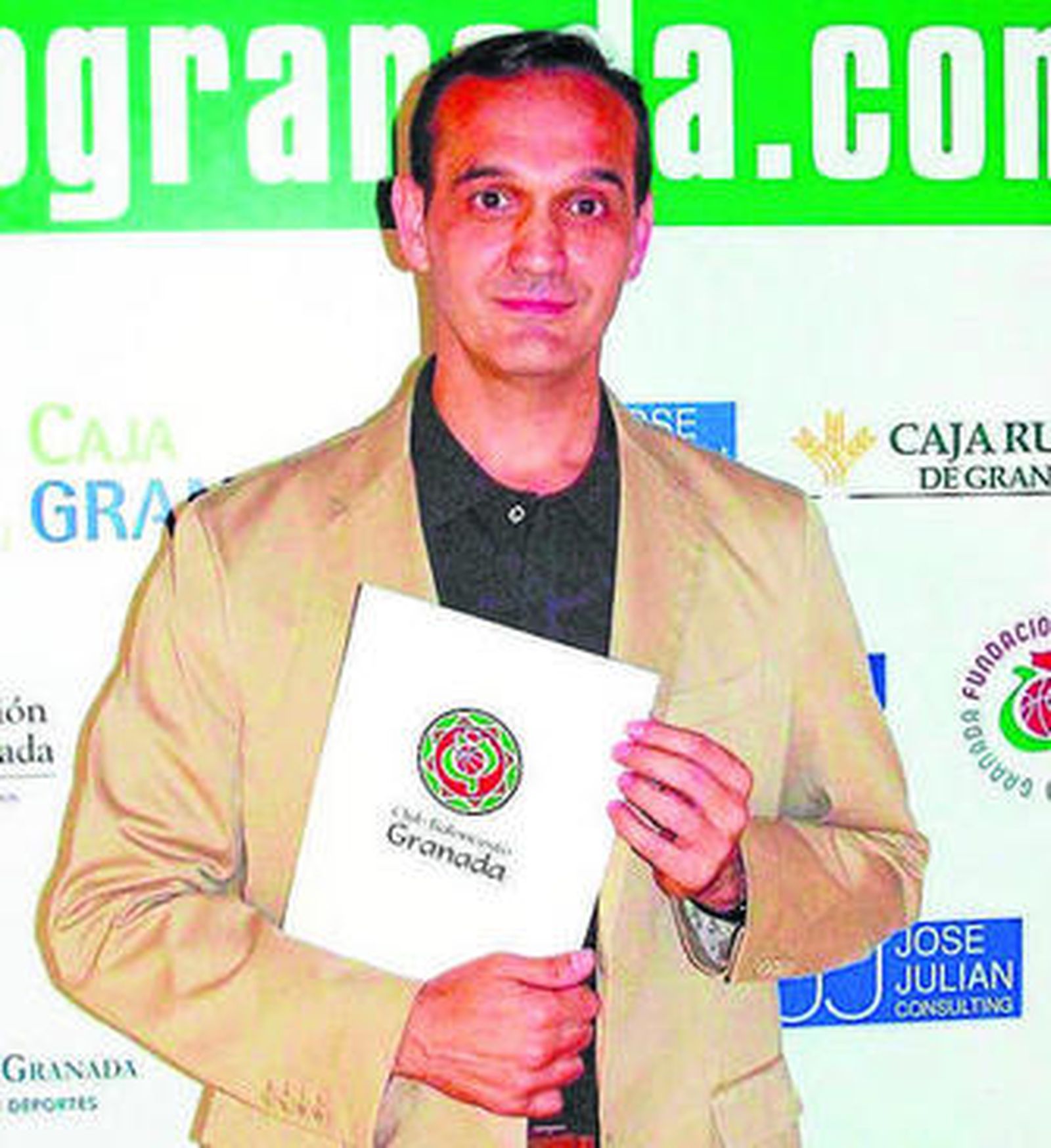 Julian Aranda, durante un acto institucional del club.