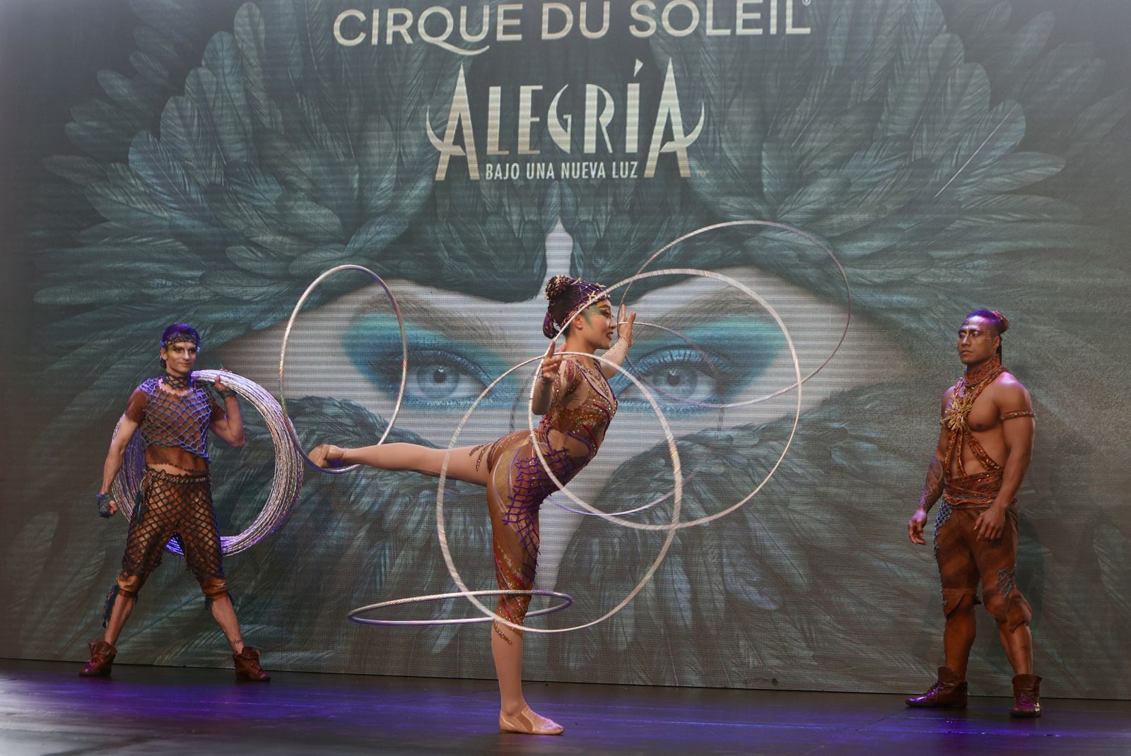 Presentación del espectáculo Alegría, del Circo del Sol
