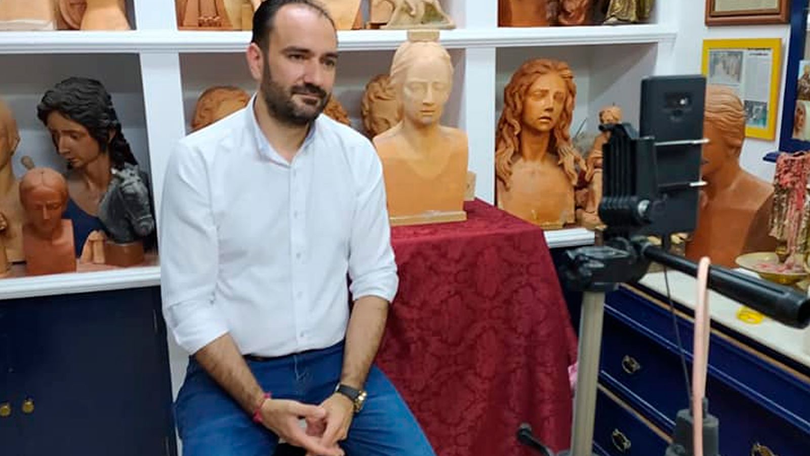 Juan Manuel Martín García en uno de sus directos en redes sociales