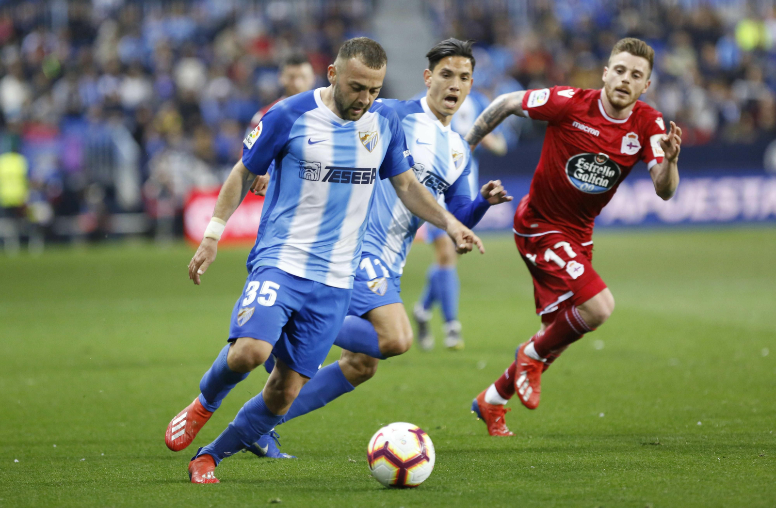 Las imágenes del Málaga - Deportivo