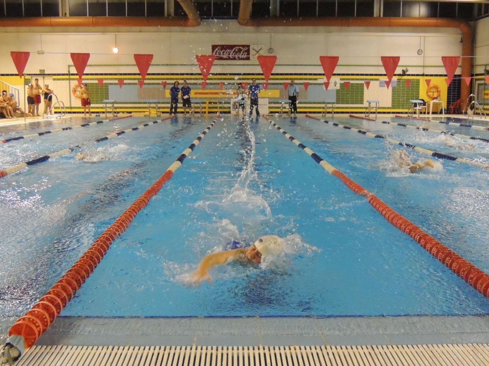 Imagen de archivo de una competición de natación adaptada.