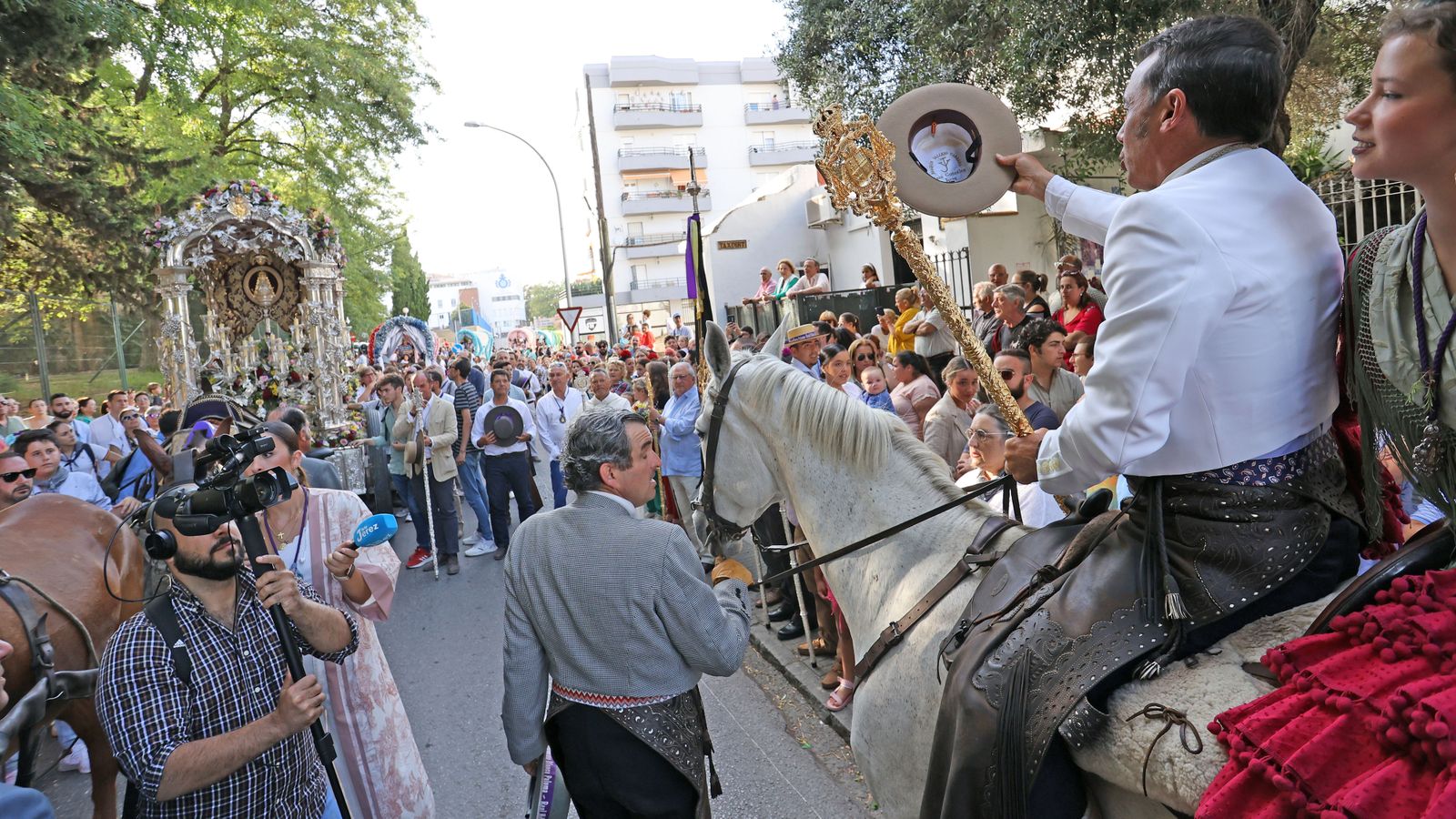 Llegada de la Hermandad del Rocío de Jerez a Santo Domingo