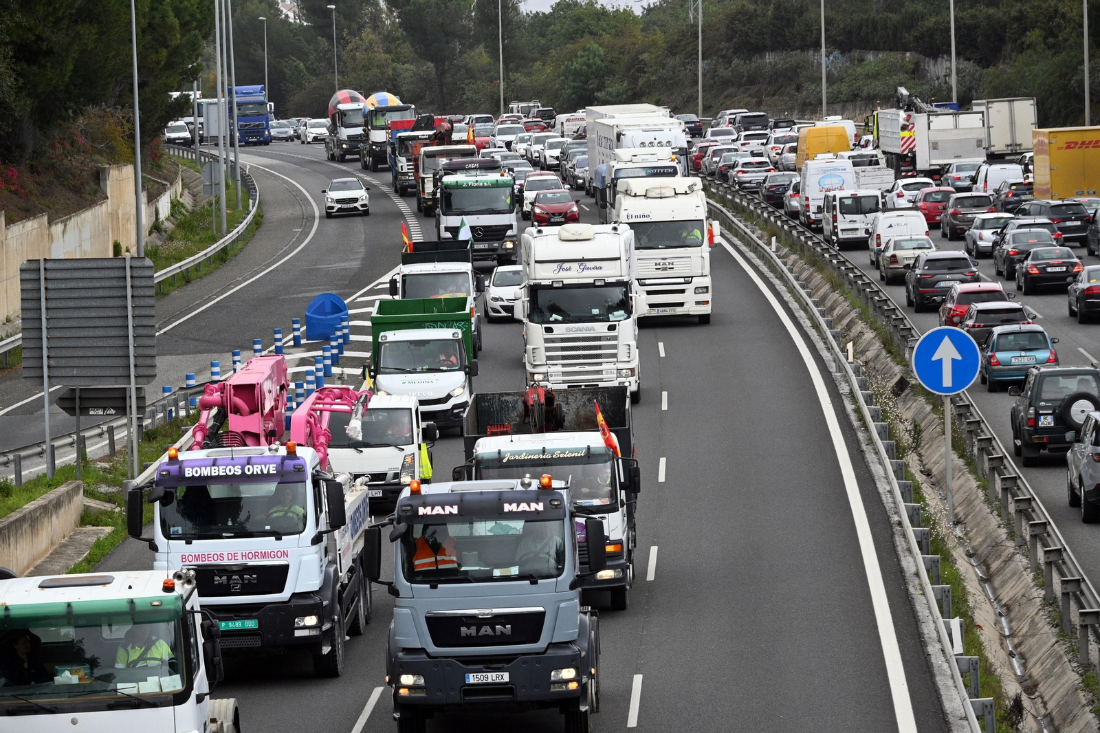 Autovía A7 a su paso por Marbella