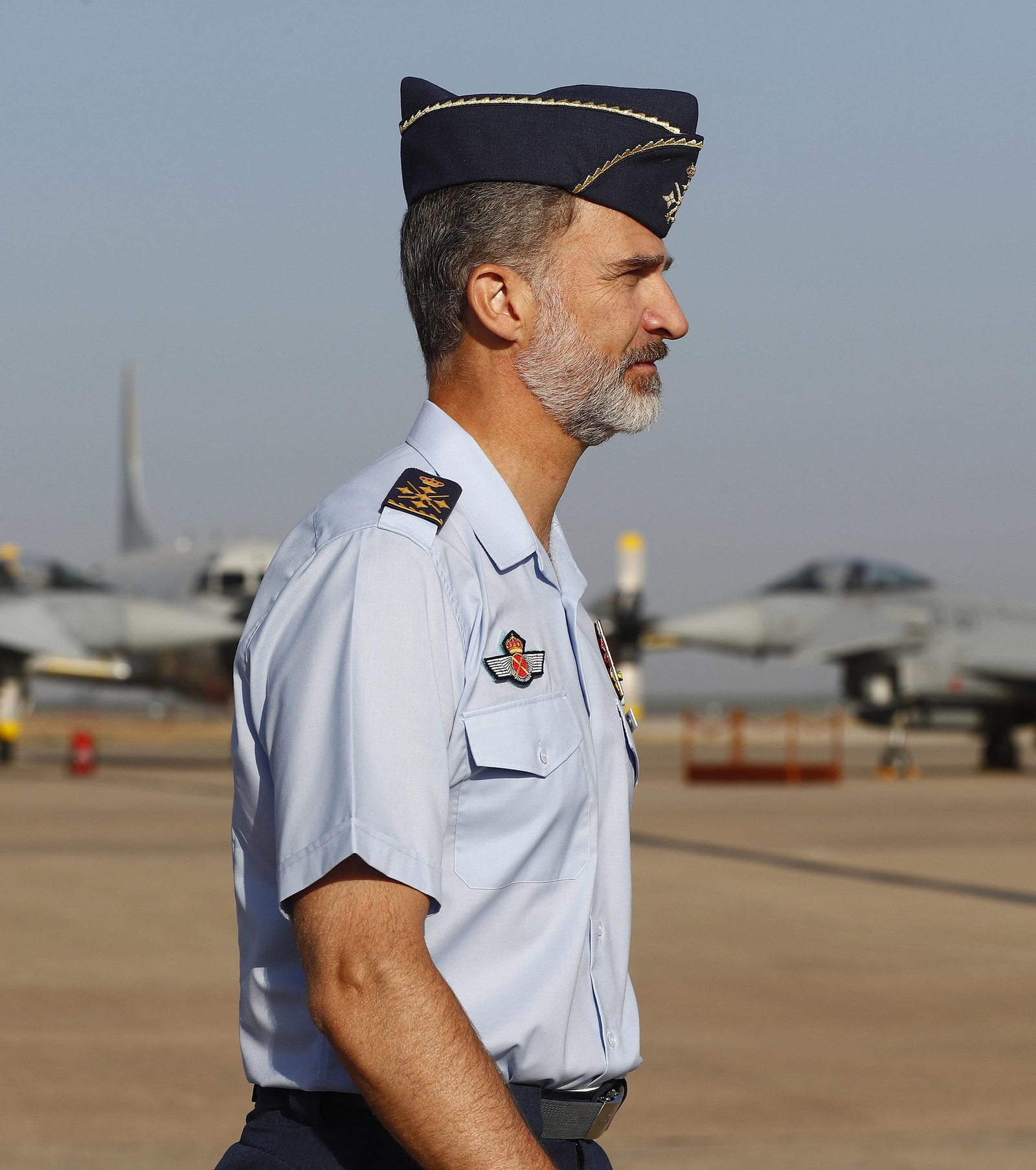 El rey Felipe VI visita la base de Morón
