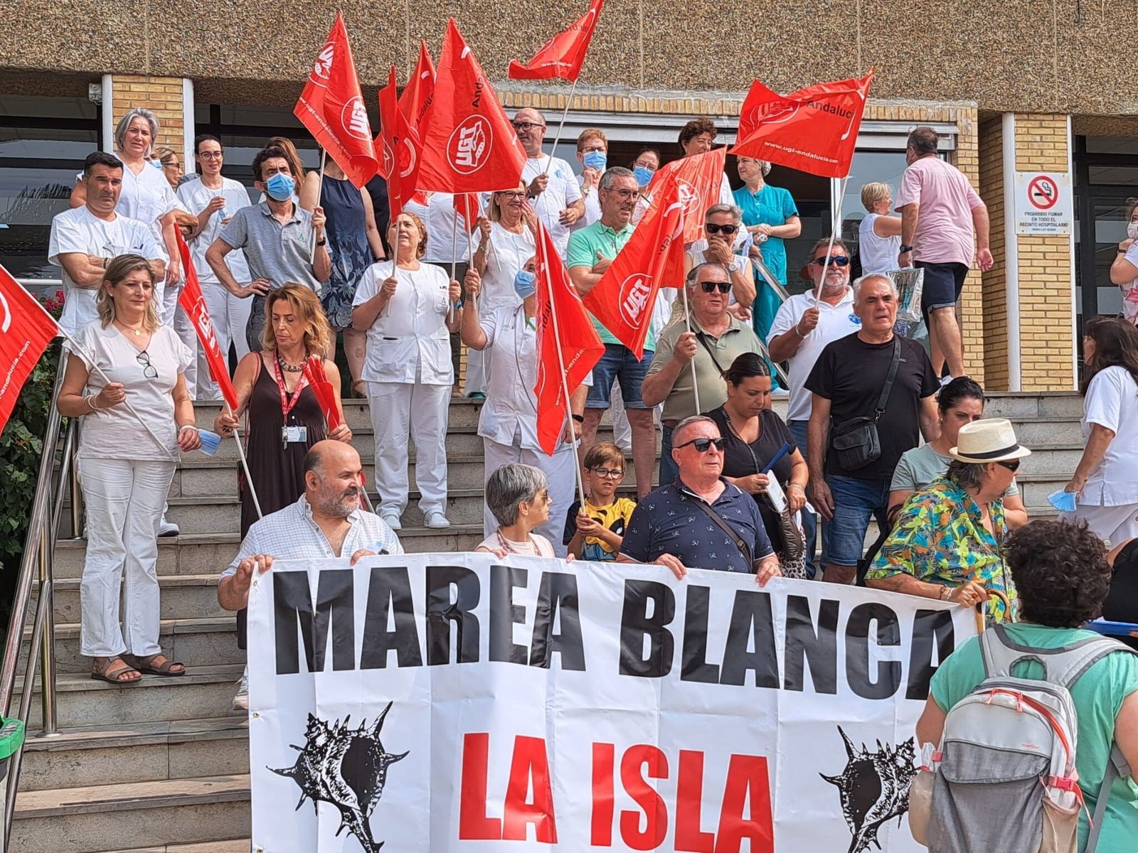 Manifestación de la Marea Blanca por una sanidad pública.