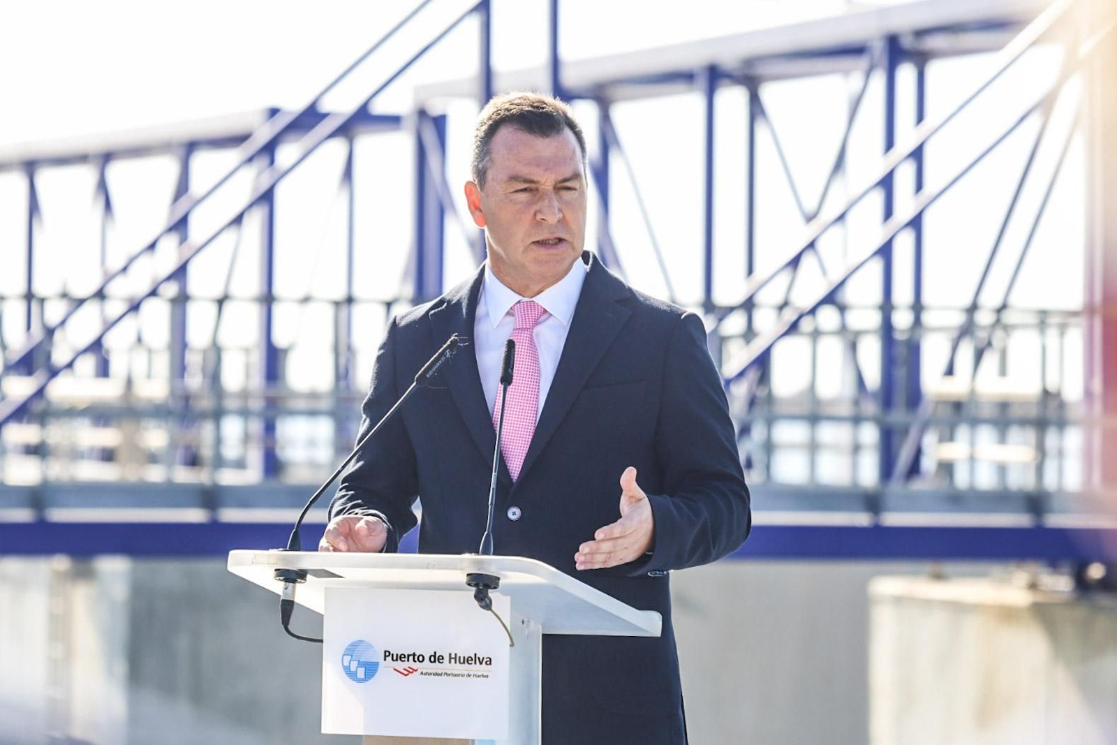 Imágenes de la inauguración de la doble rampa Ro-ro del Muelle Sur del Puerto de Huelva