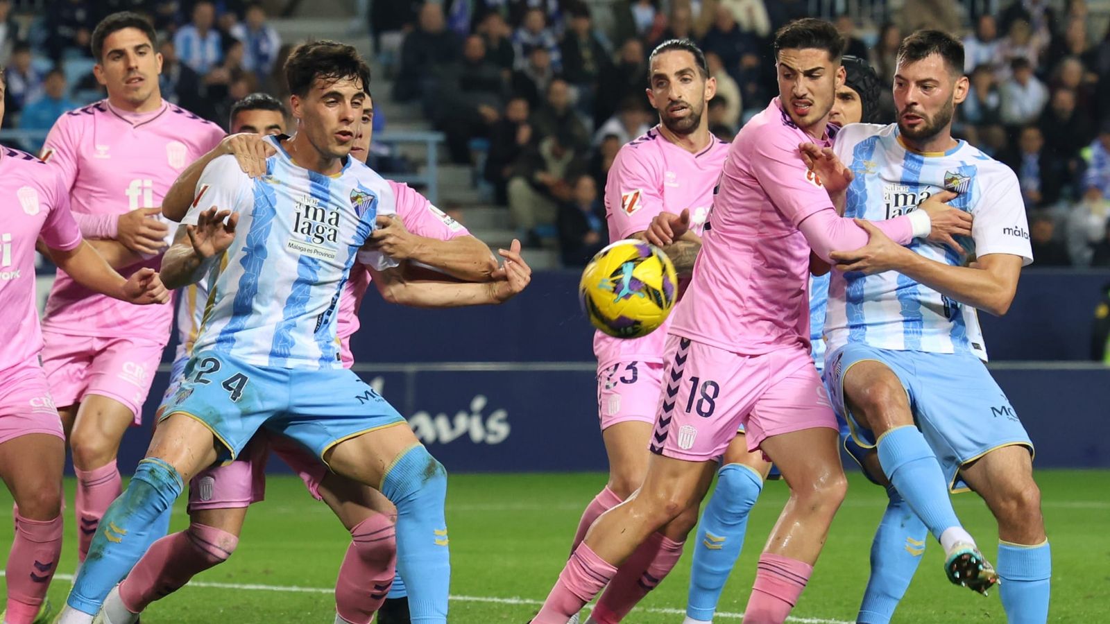 El Málaga CF-Eldense, en fotos
