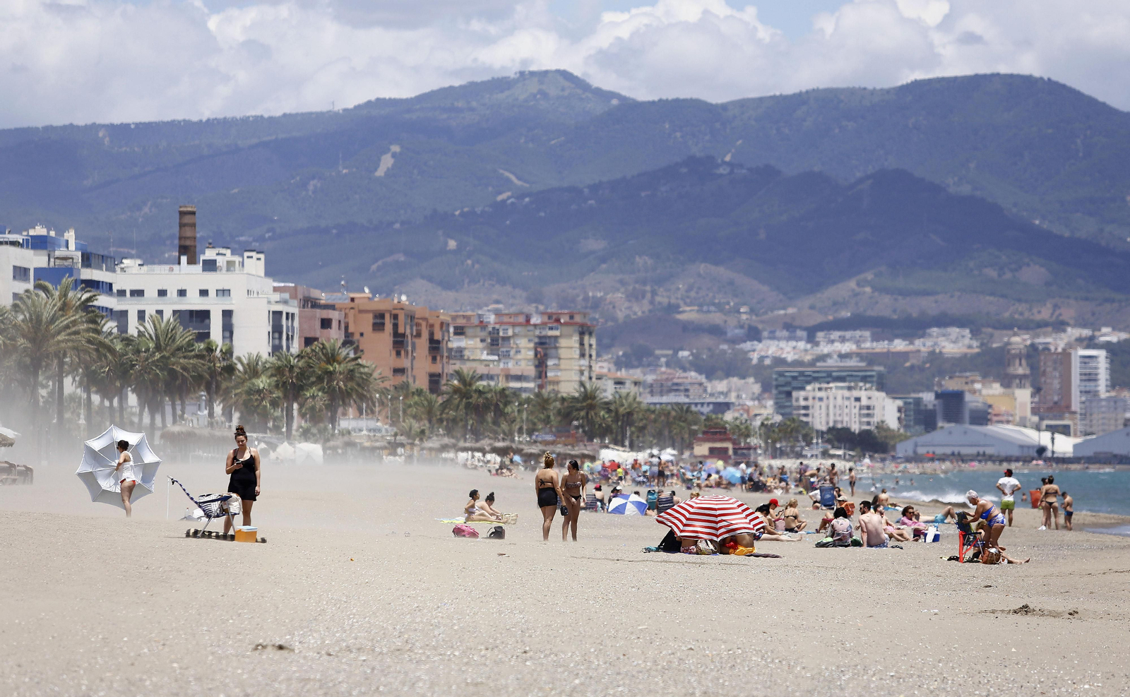 Fotos de las playas de Huelin: parecía Tarifa