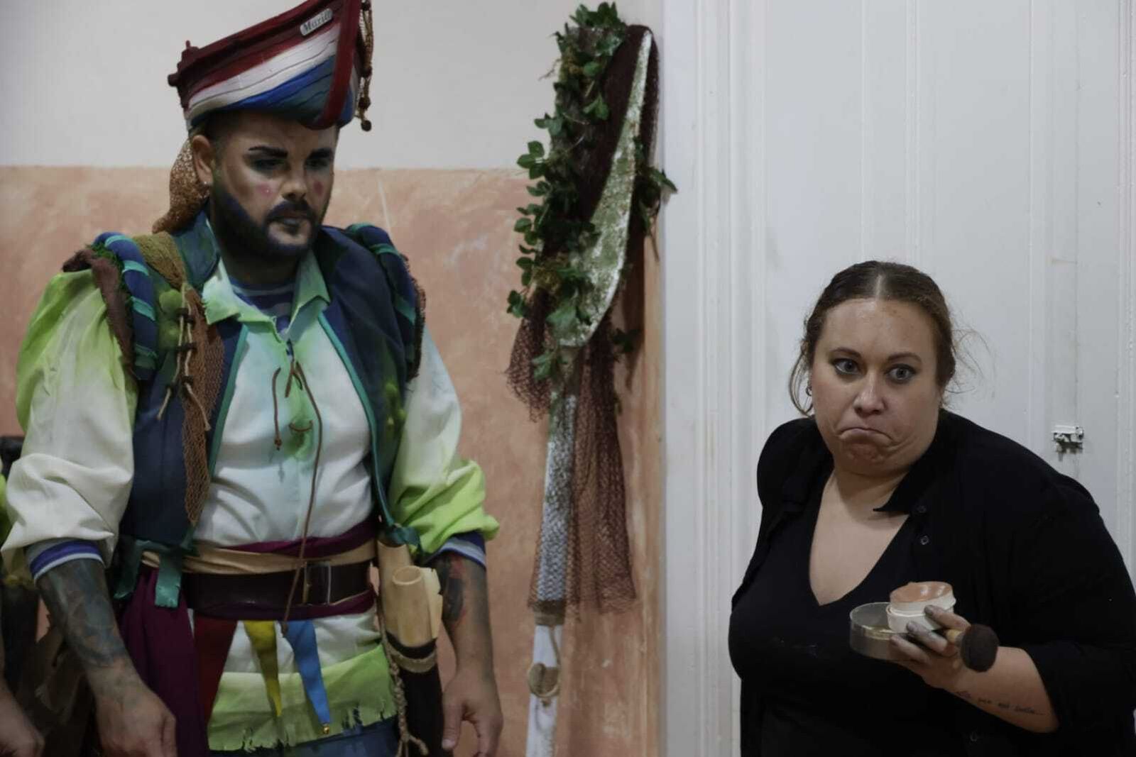 Comparsa 'Cádiz de mi alma' en camerinos