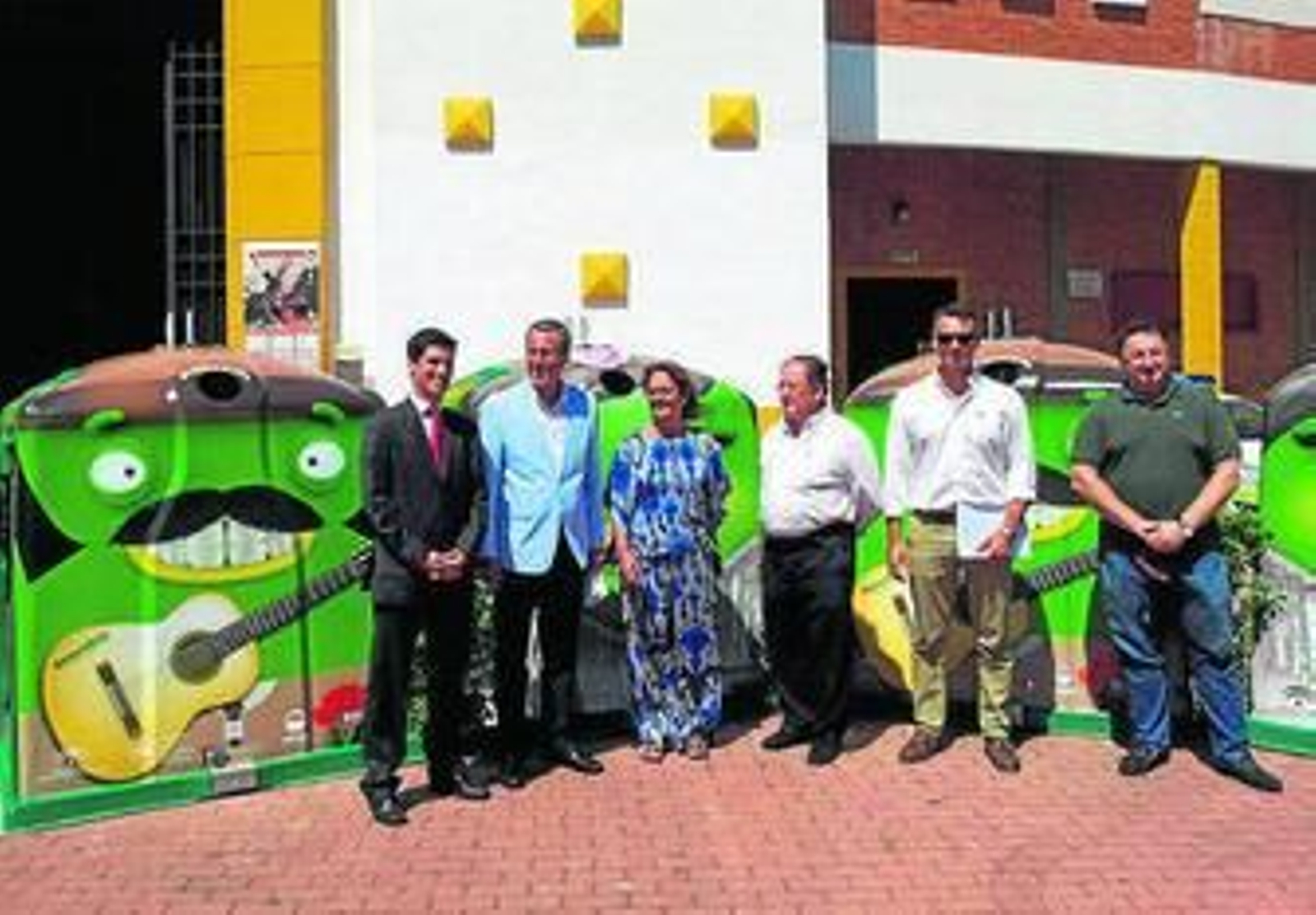 Presentación de la campaña de recogida de vidrio en la Feria.