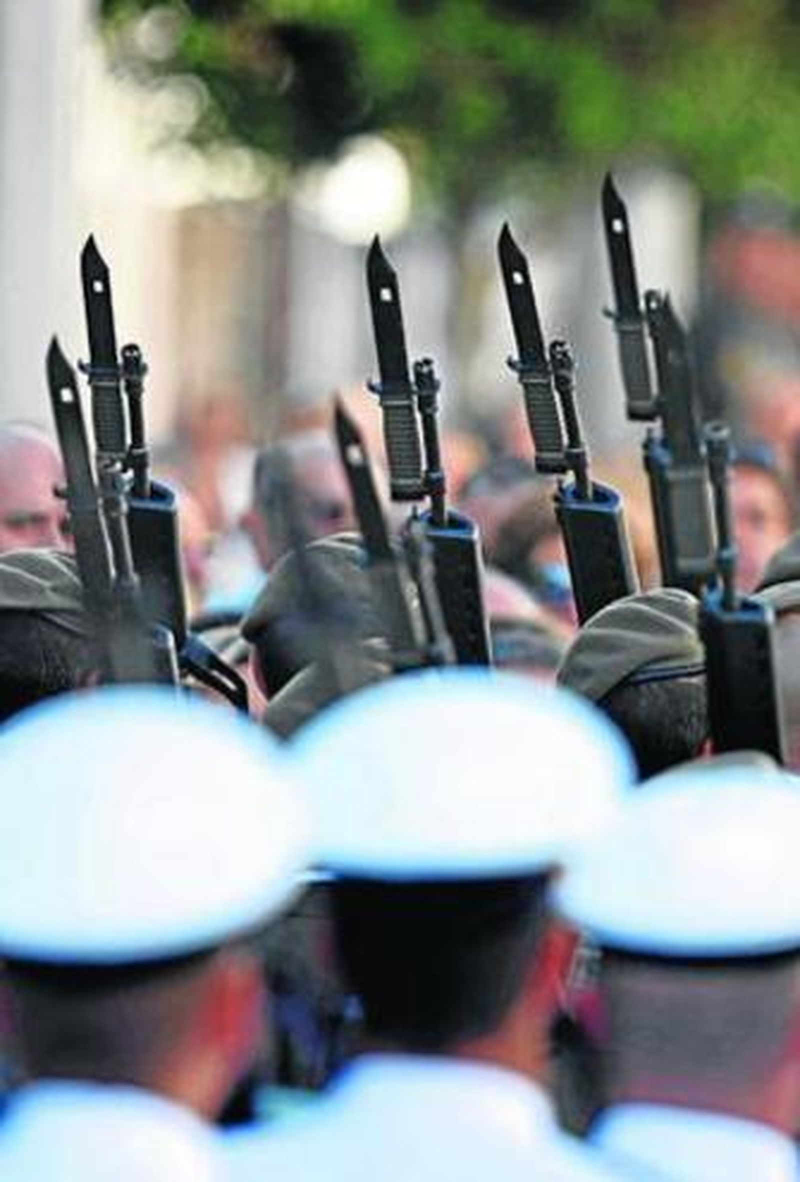 Un desfile militar en una imagen de archivo.