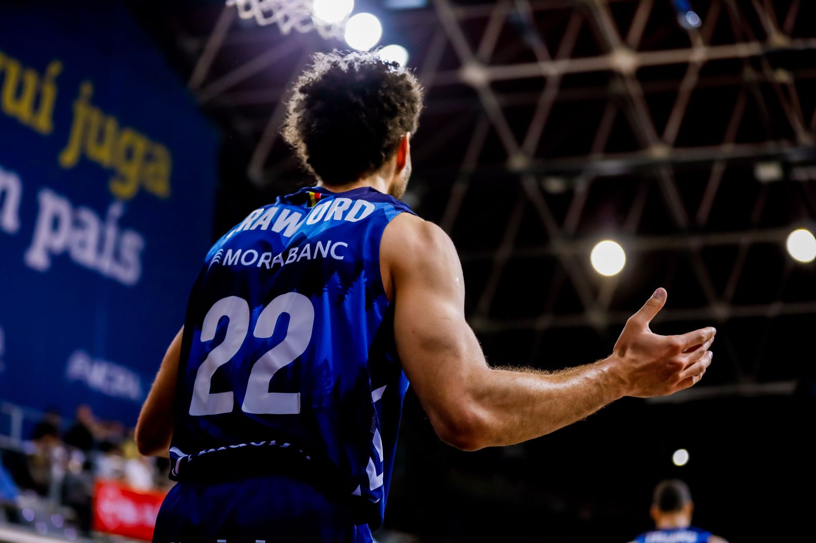 Drew Crawford, en un partido con el Morabanc Andorra.
