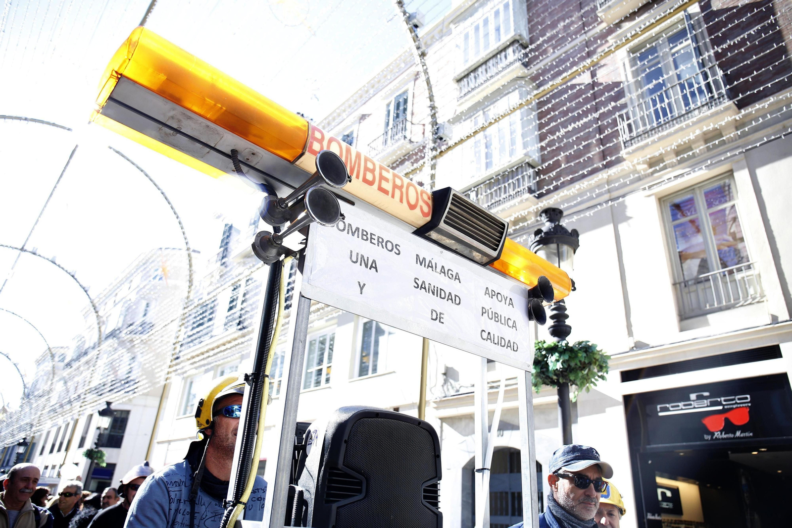 La marea blanca, en Málaga
