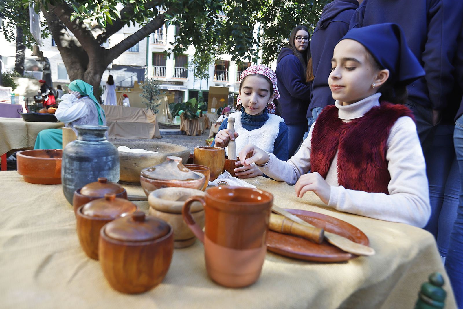 Imágenes del Belén Viviente del Colegio María Inmaculada en la Plaza Niña