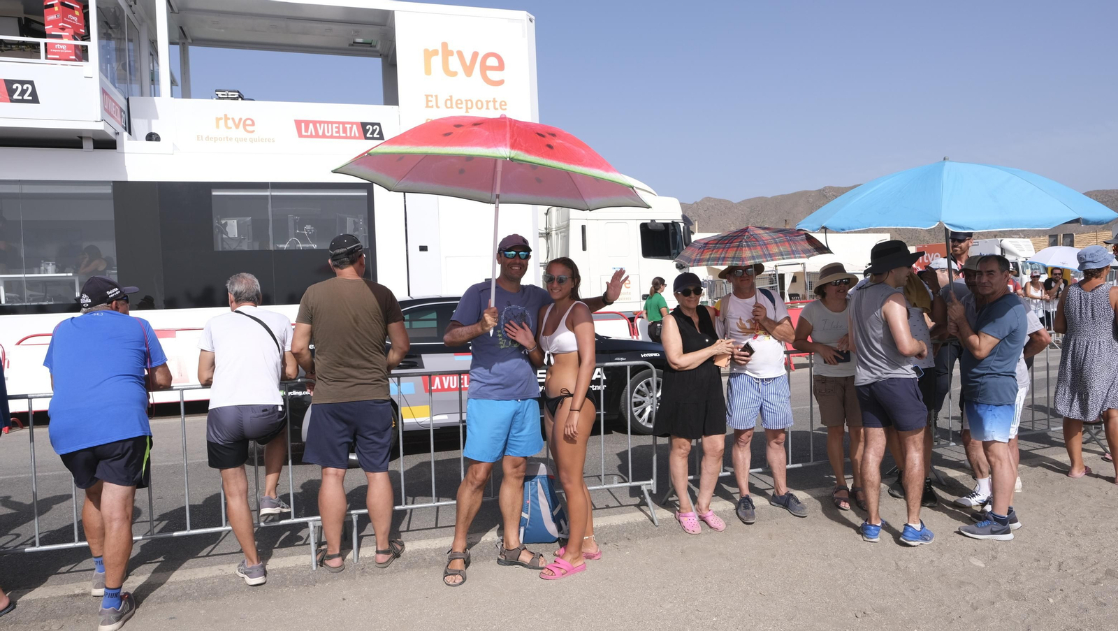 Imágenes de la etapa de la Vuelta a España con llegada en Cabo de Gata, Almería