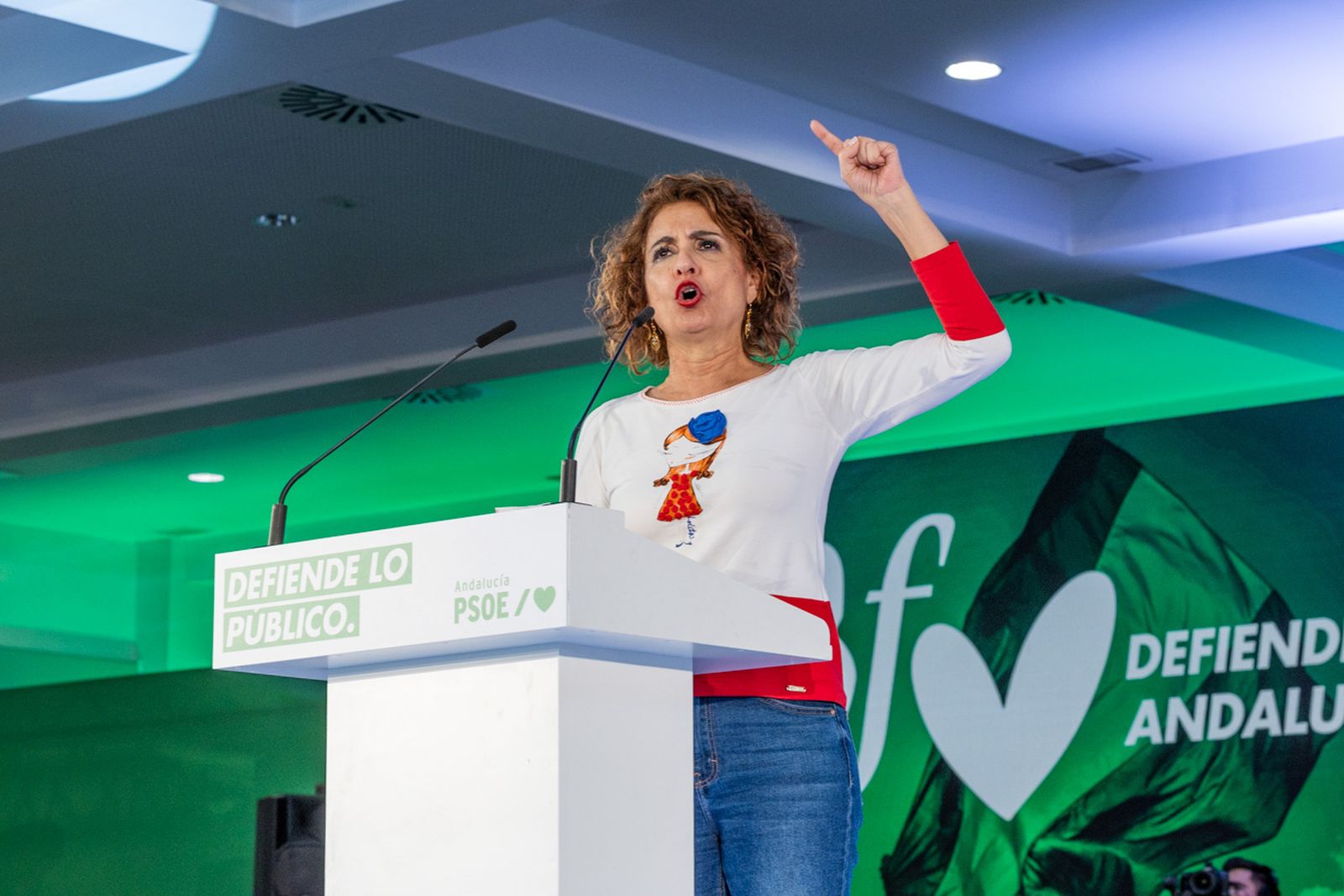 Acto en defensa de los servicios públicos para celebrar el 28F en Jaén