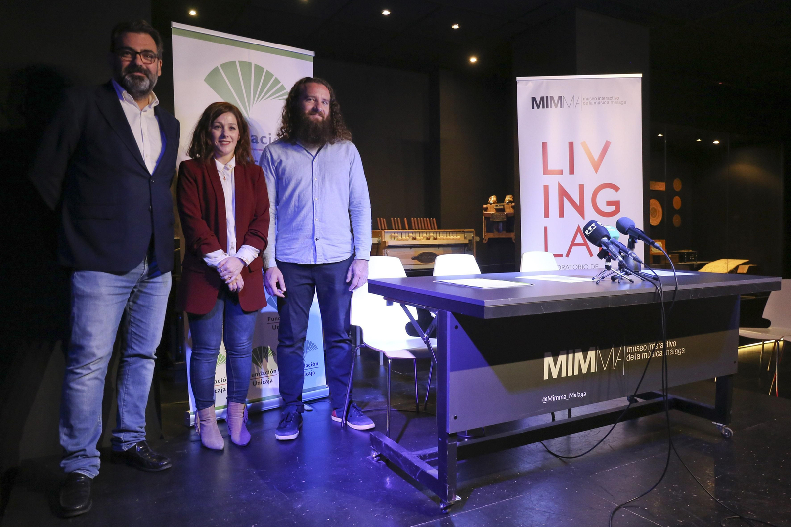 Presentación del primer concierto a ciegas en el Mimma.