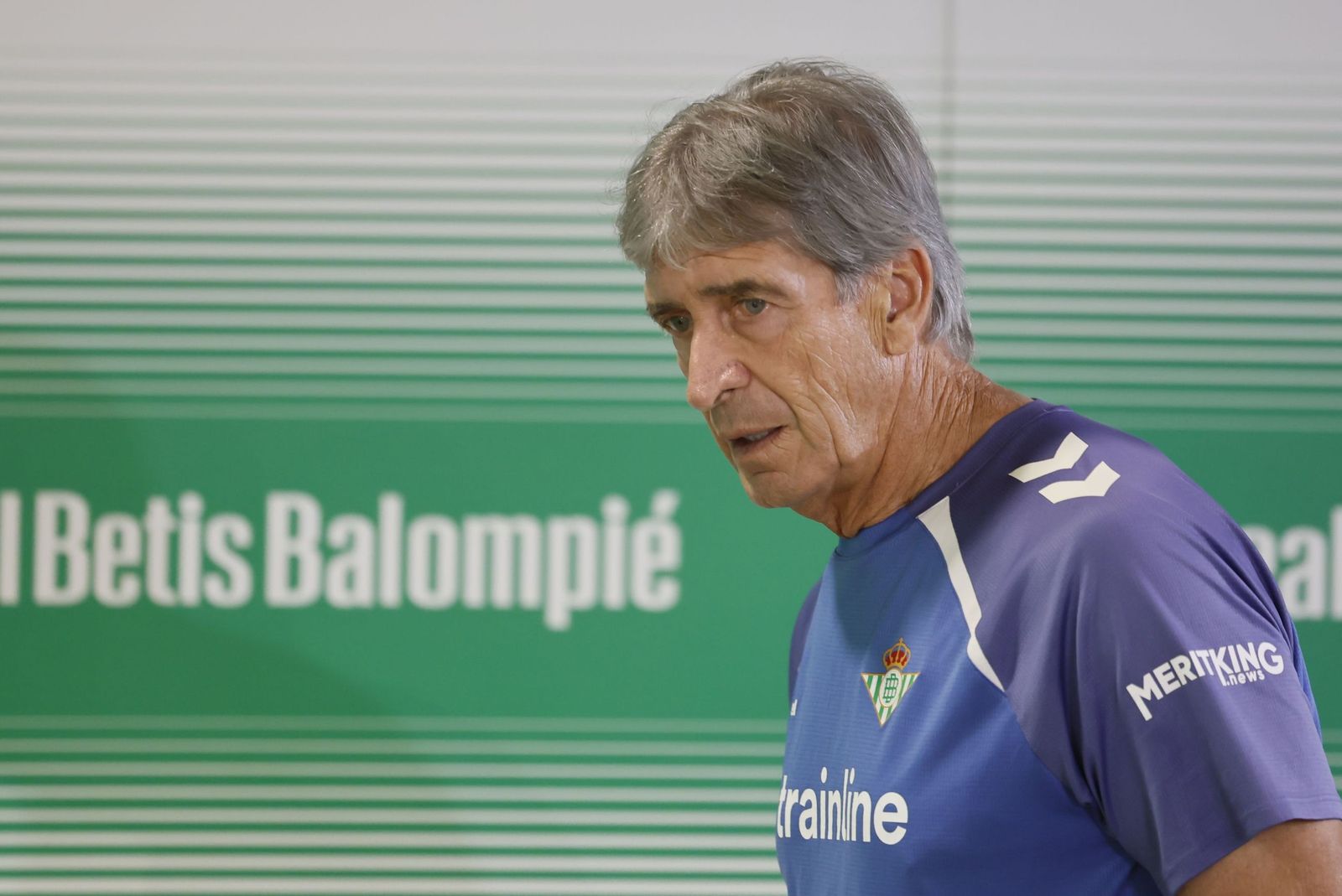 Pellegrini, en sala de prensa.