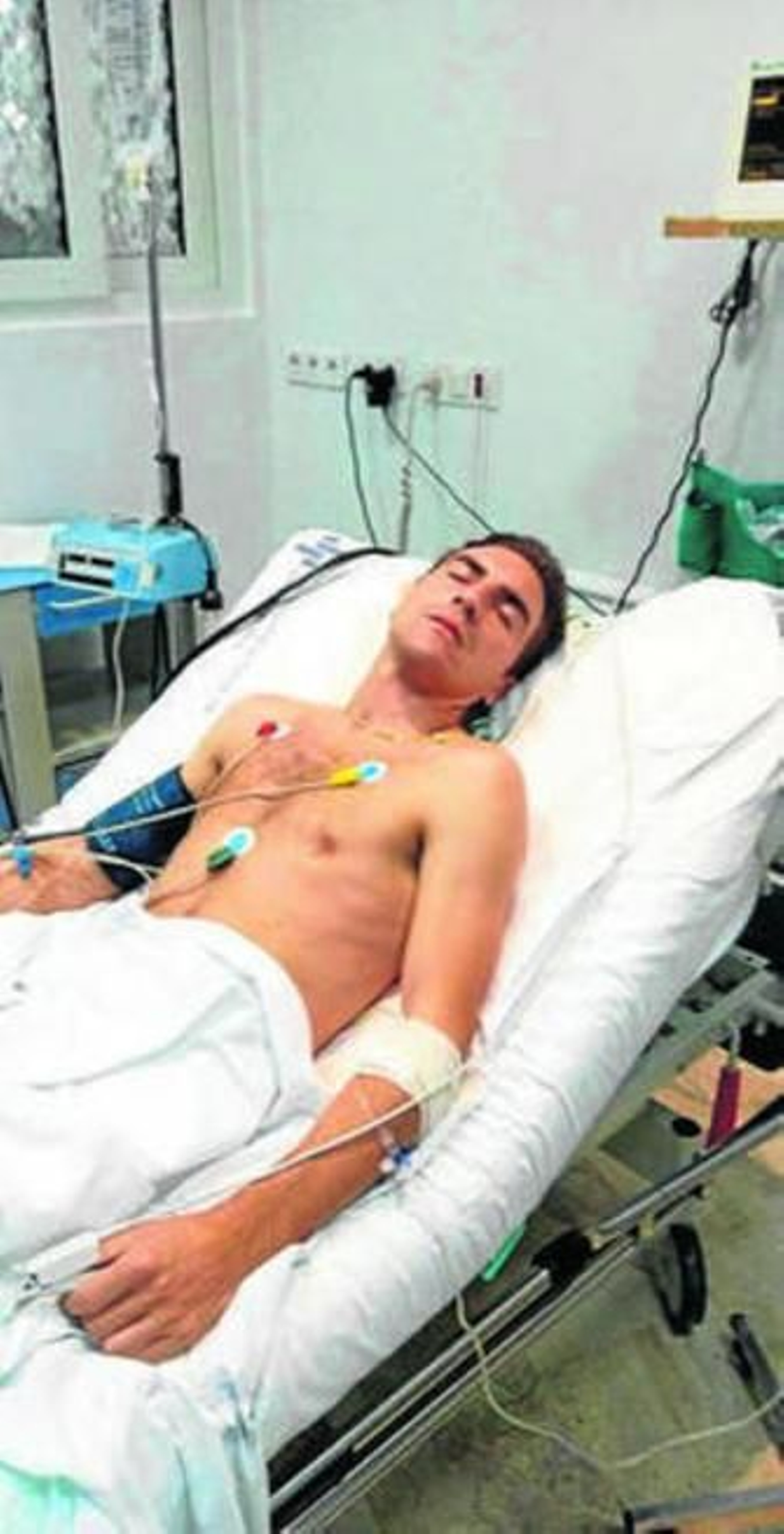 Chacón, en el hospital de Villamartín.