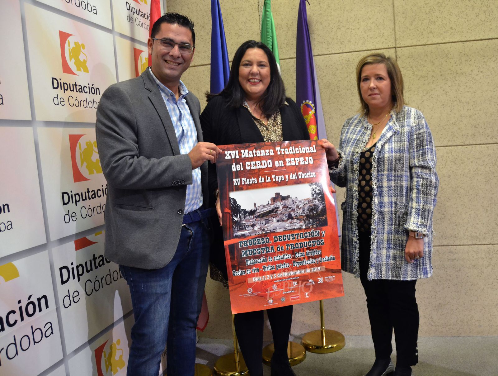 Presentación de la XVI Matanza Tradicional del Cerdo en el palacio de la Merced.
