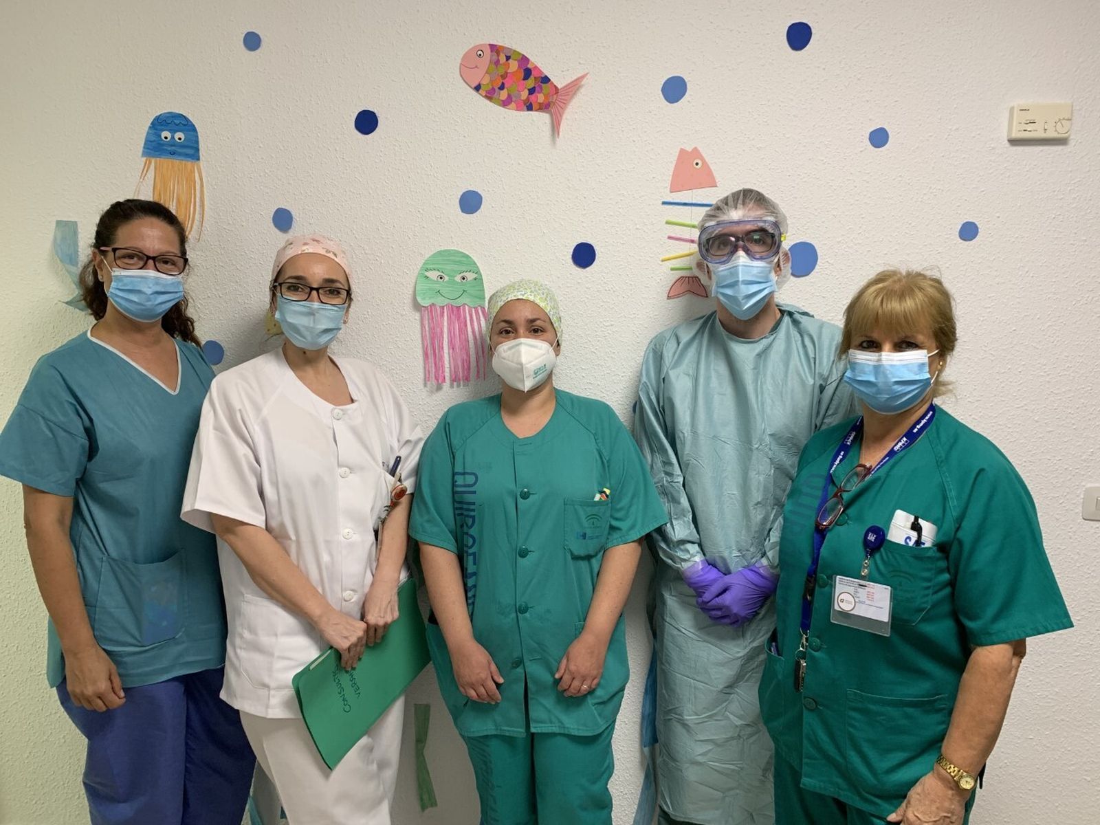 Profesionales del Hospital Materno de Málaga