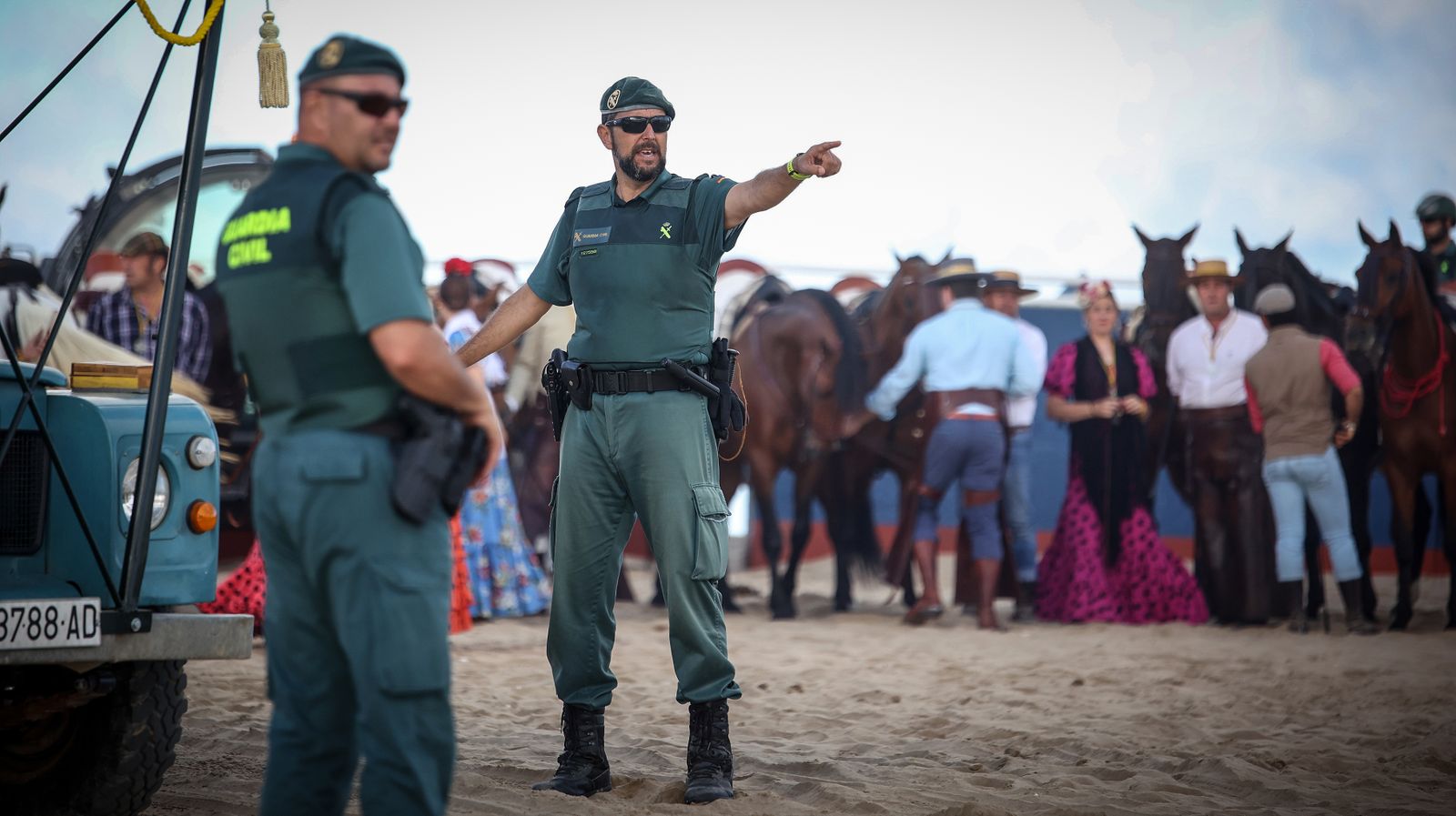 Imágenes del dispositivo en Bajo de Guía de la Guardia Civil