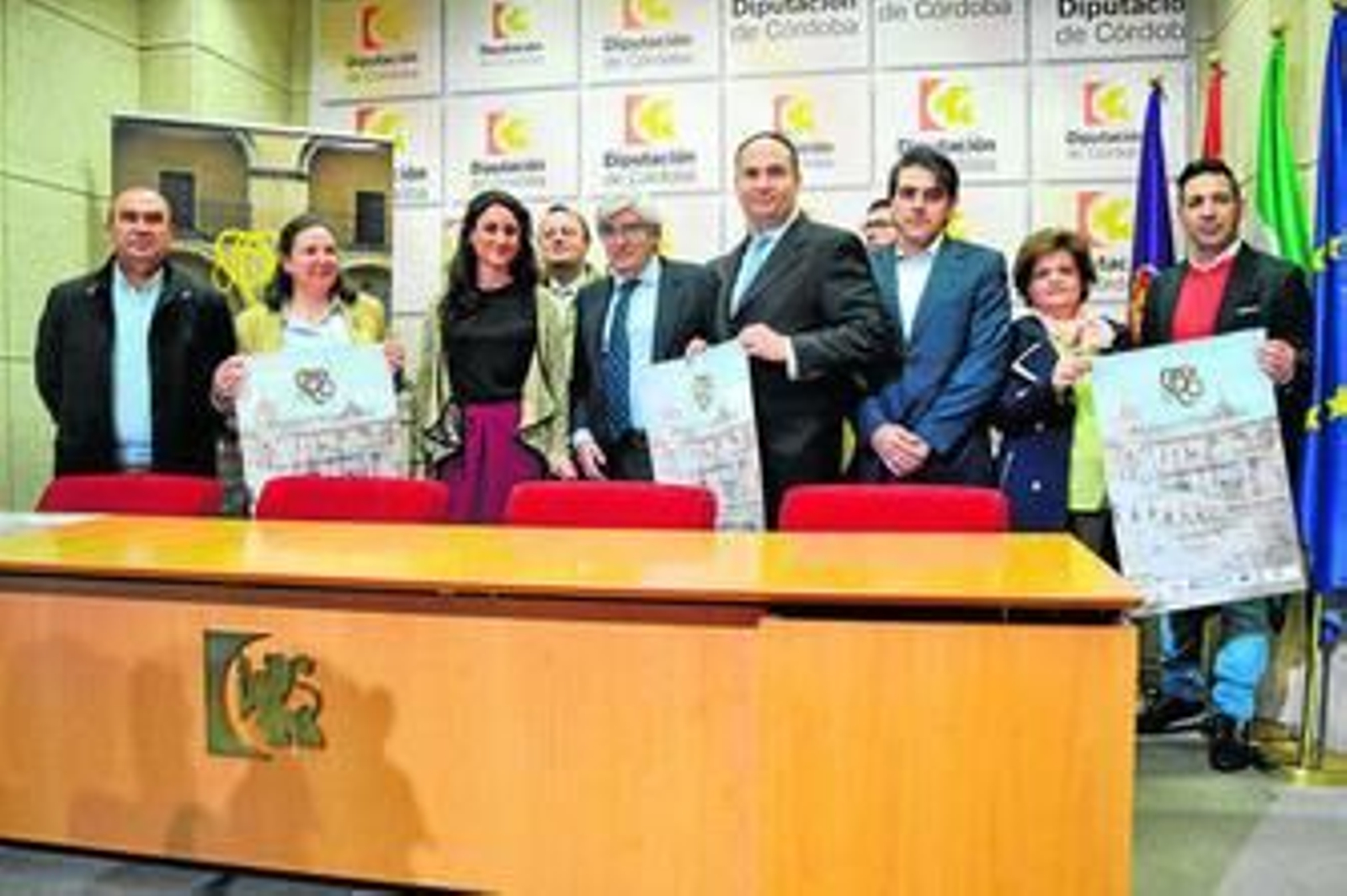 Promotores del congreso en la presentación ayer en el Palacio de la Merced.