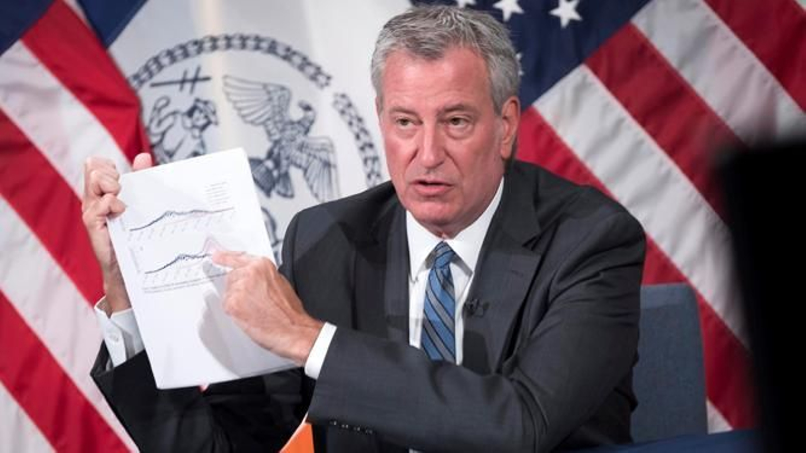 El alcalde de Nueva York, Bill di Blasio, en una imagen de archivo.