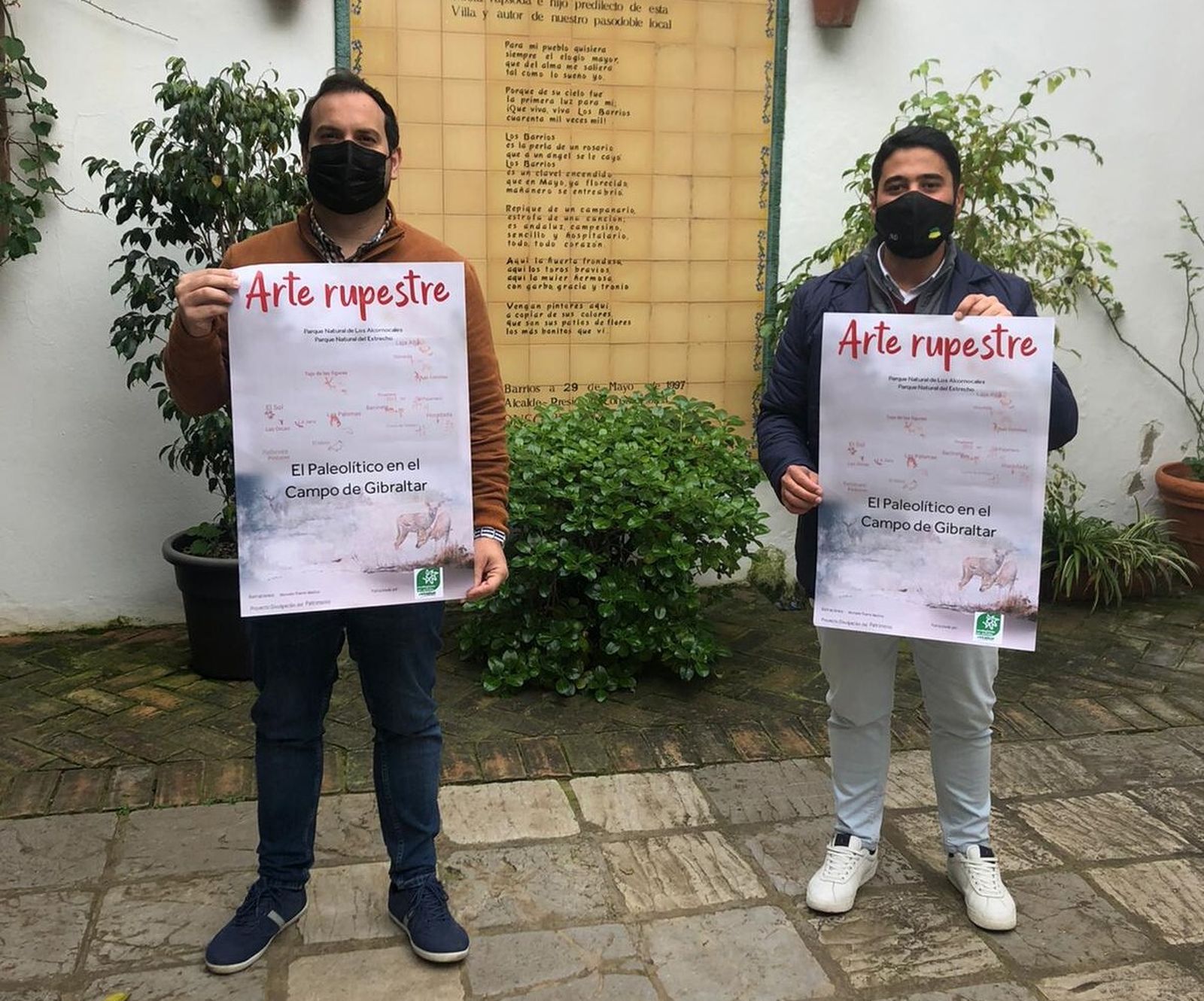 Presentación del cartel del proyecto de Arte Rupestre en el Campo de Gibraltar.