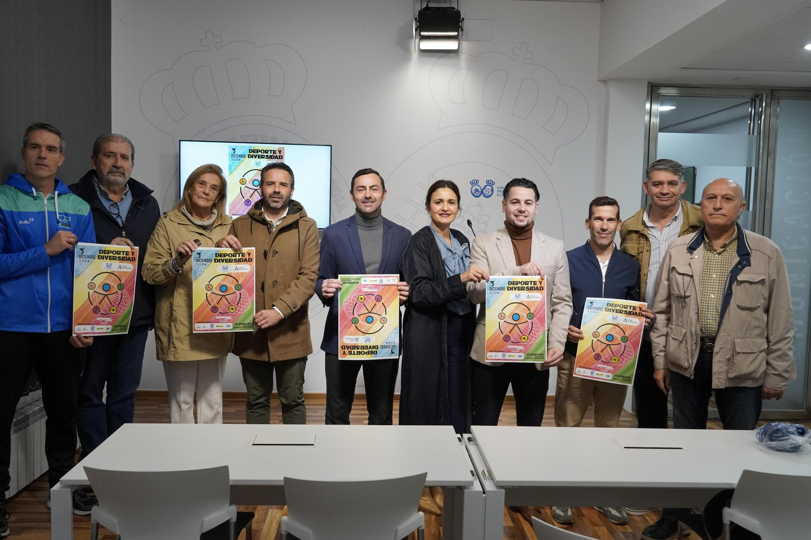 Presentación de la jornada sobre deporte y diversidad en la Diputación de Huelva.