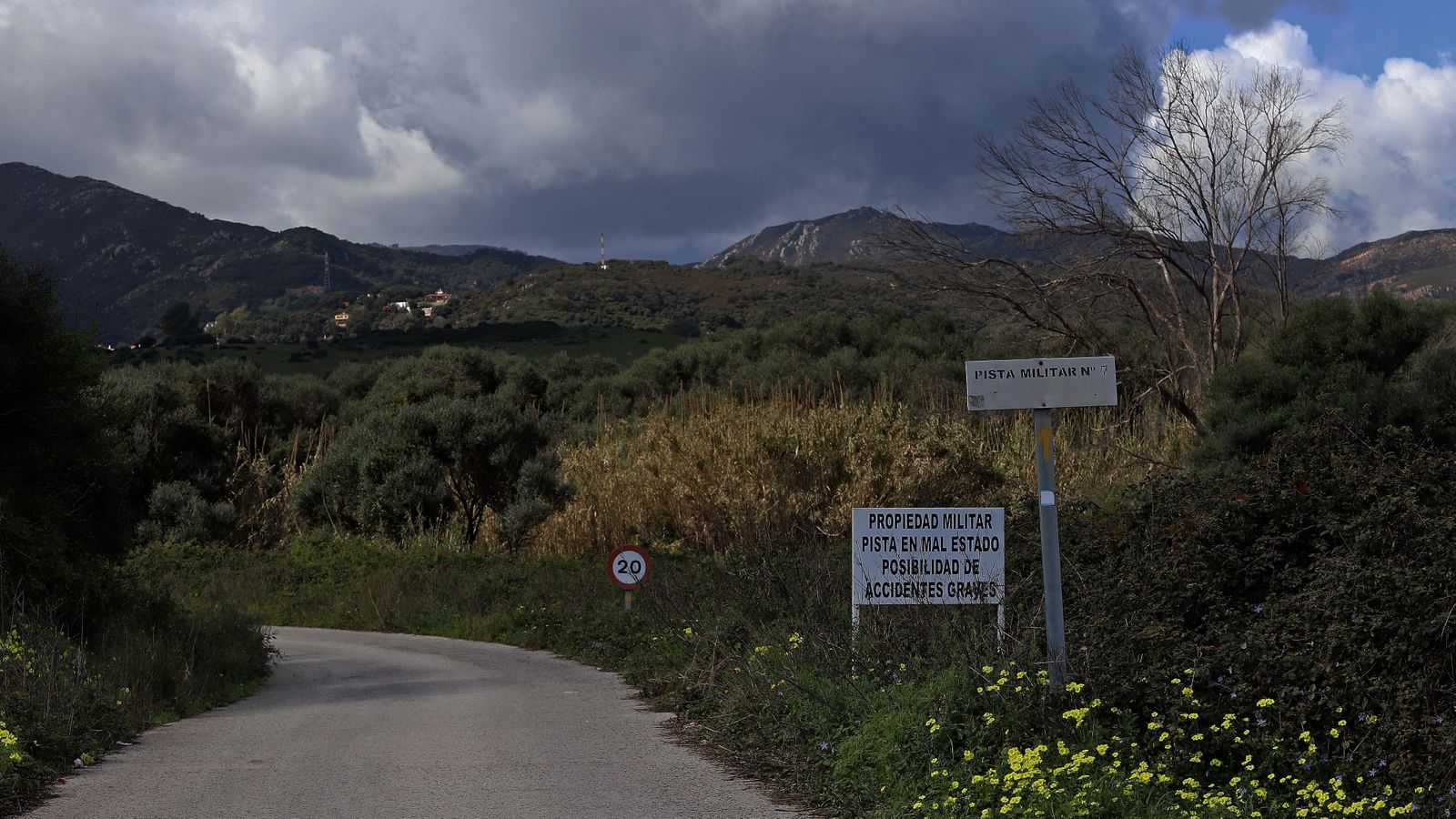Carretera de Las Pantallas en Algeciras