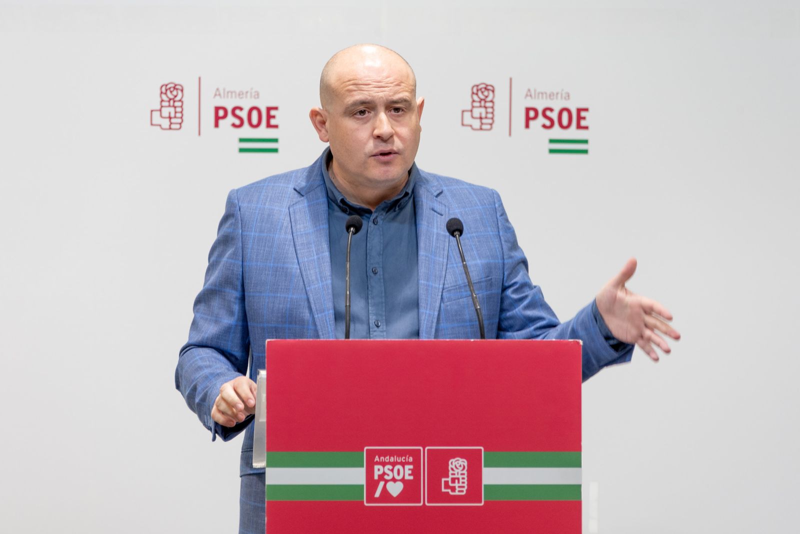 El secretario de Organización del PSOE almeriense, Antonio Martínez.