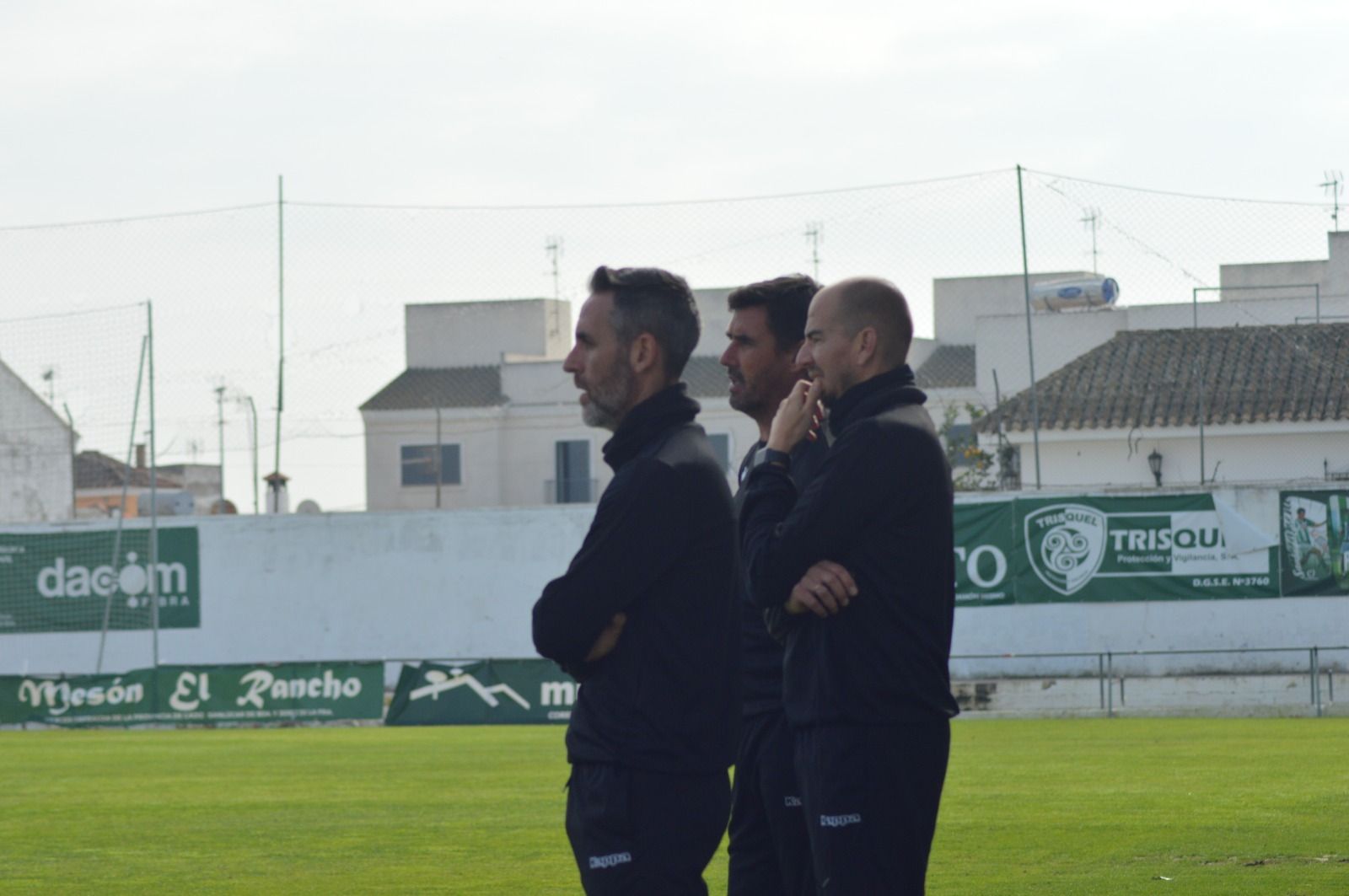 Abel Gómez, durante el entrenamiento de este viernes en El Palmar.