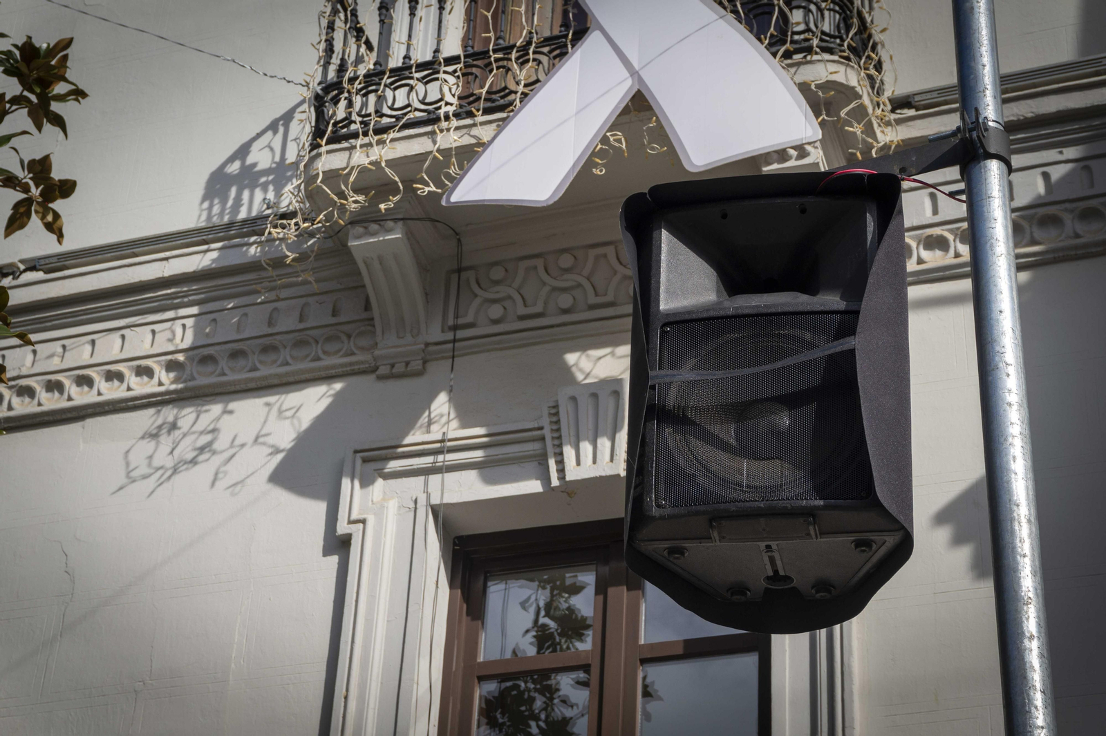 Fotos: Preparación alumbrado y espectáculo de Navidad en Granada