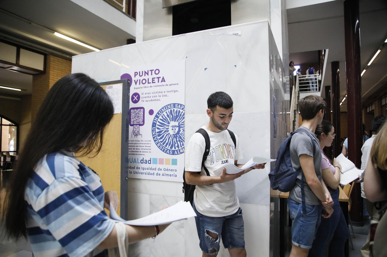 Imágenes de la evaluación para el acceso al sistema universitario (PEvAU)