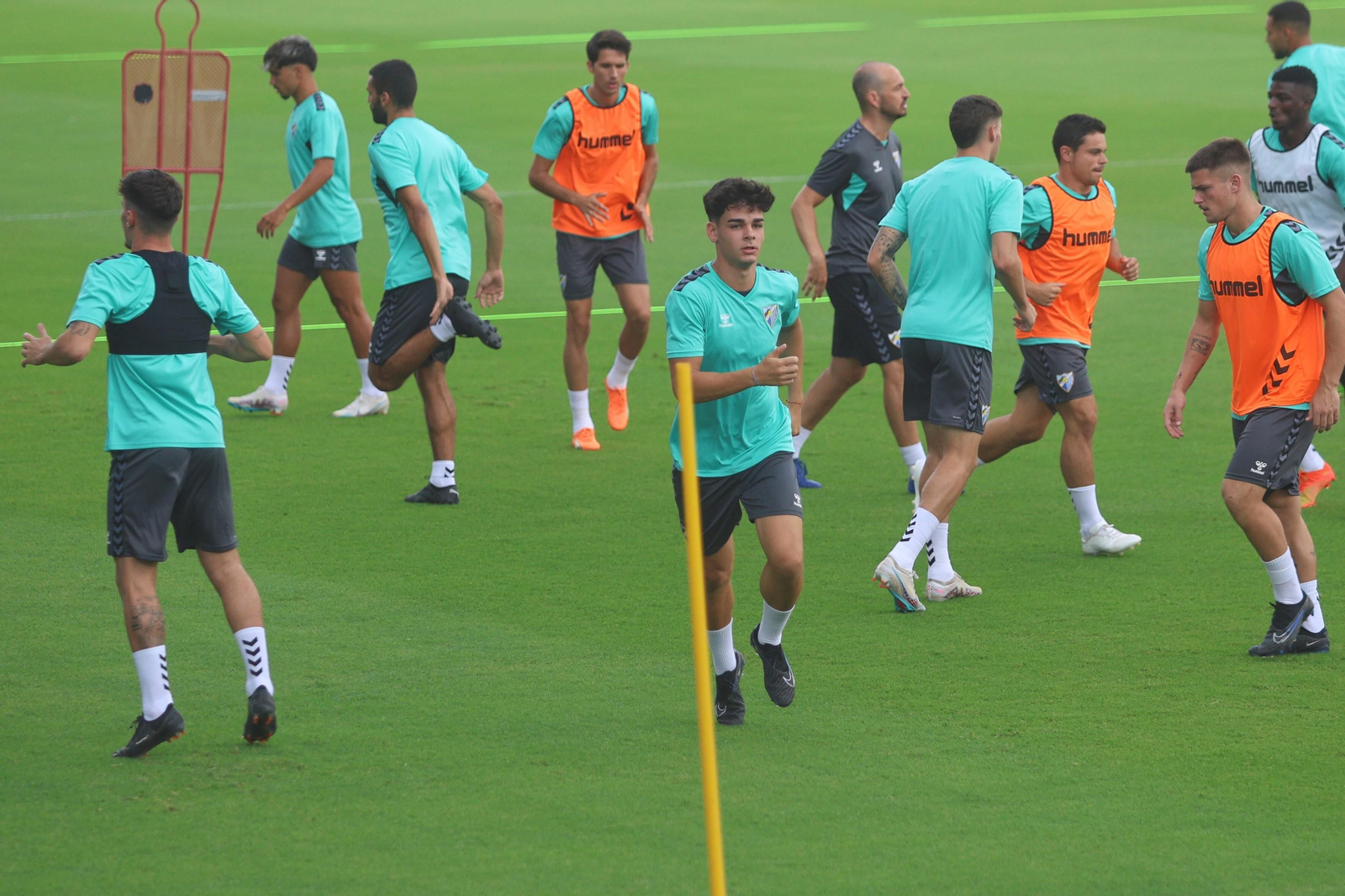 Entrenamiento del Málaga CF esta semana.