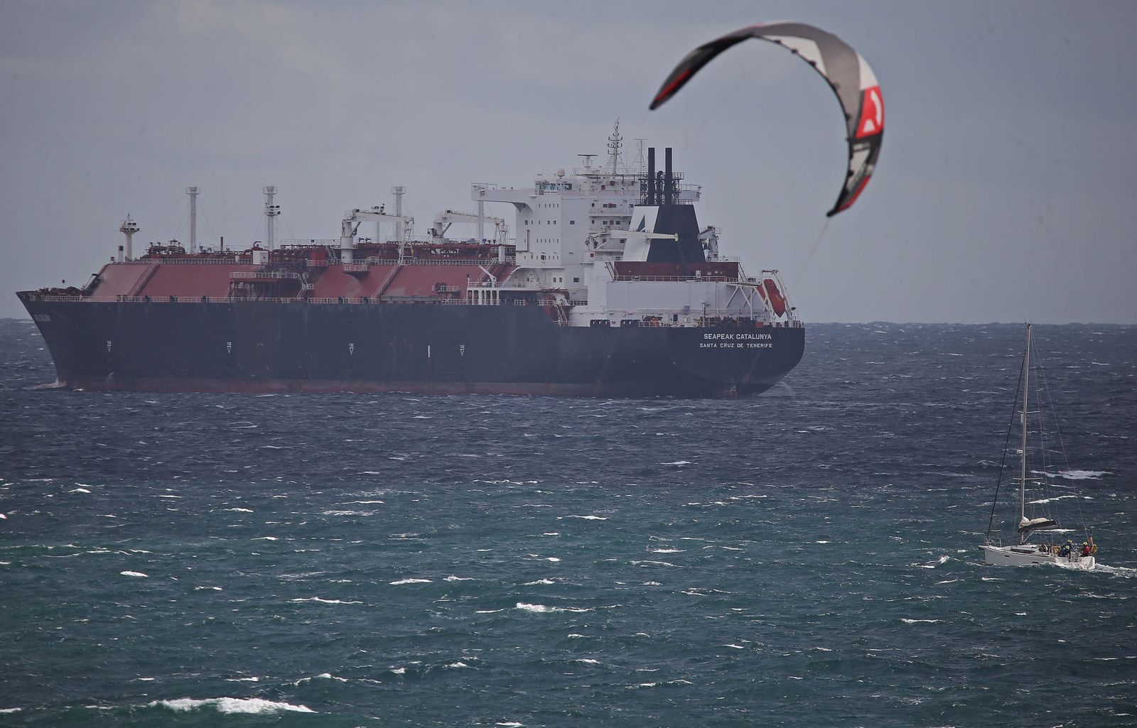 Fotos del temporal en la Bahía de Algeciras