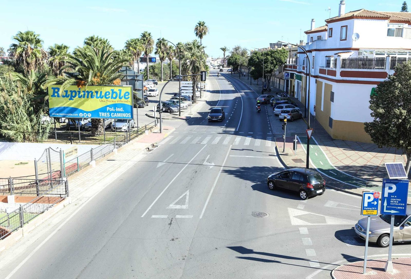 Pery Junquera a la altura de la conexión con General Pujales.