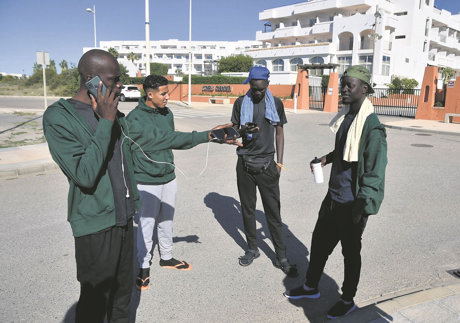 Inmigrantes en Almería.