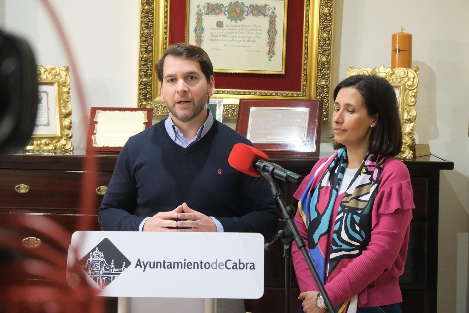 Presentación de la reunión de rectores andaluces en Cabra.