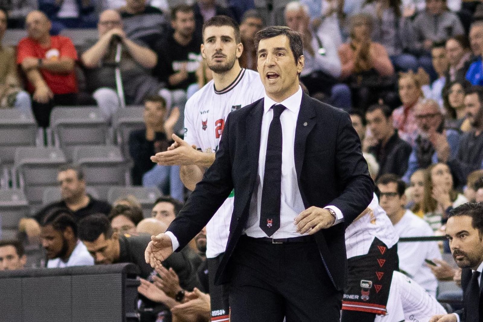 Pablo Pin, durante el partido de este domingo