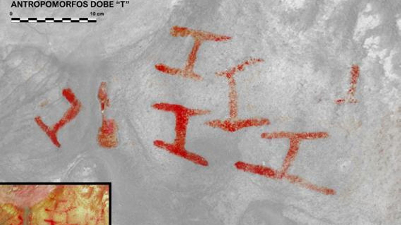 Antropomorfos doble T. Peñón de la Cueva.