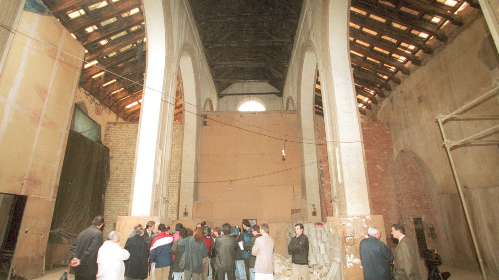 San Vicente cerrada por obras.