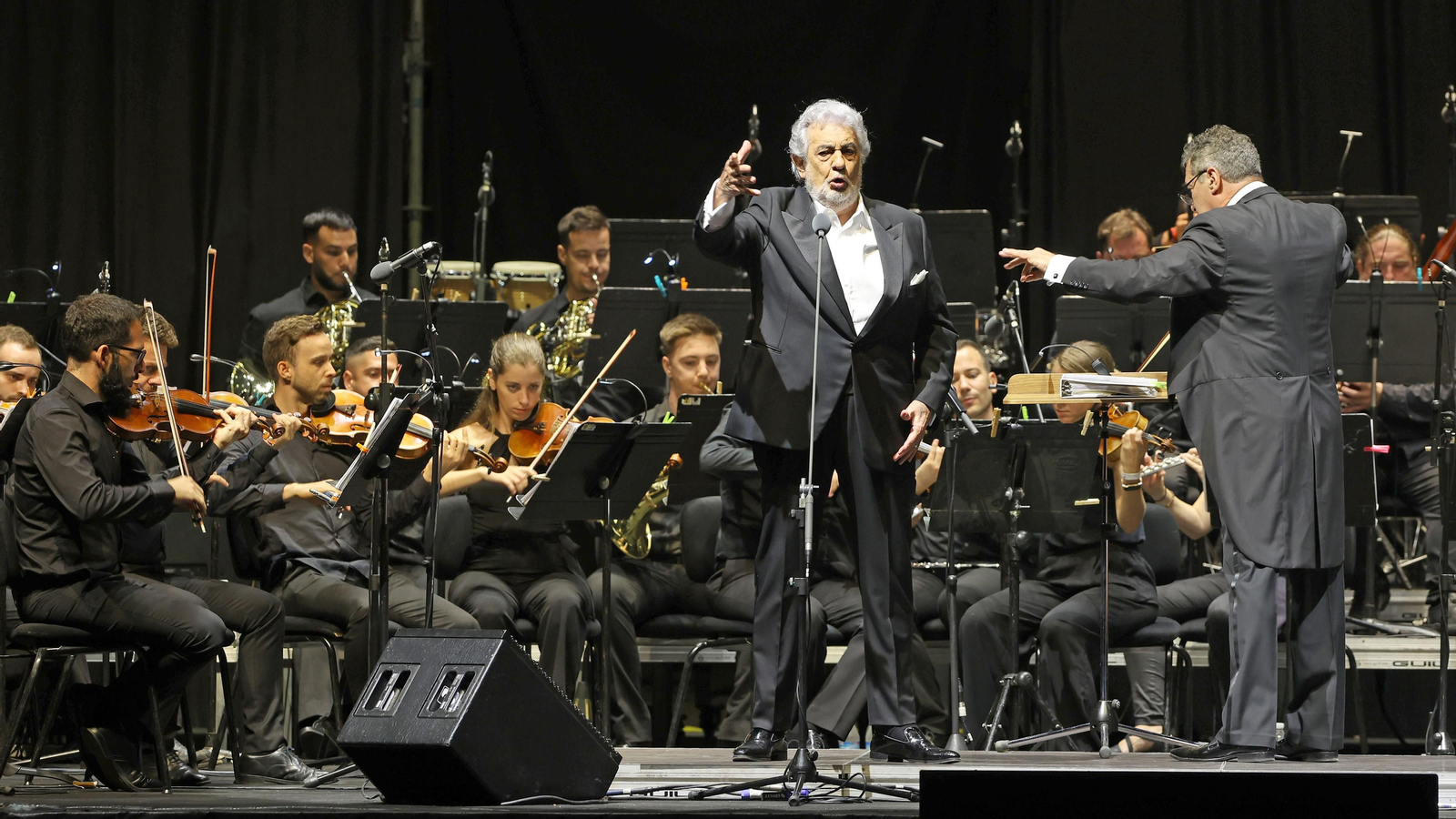 Plácido Domingo junto a Ainhoa Arteta e Ismael Jordi en Tío Pepe Festival de Jerez