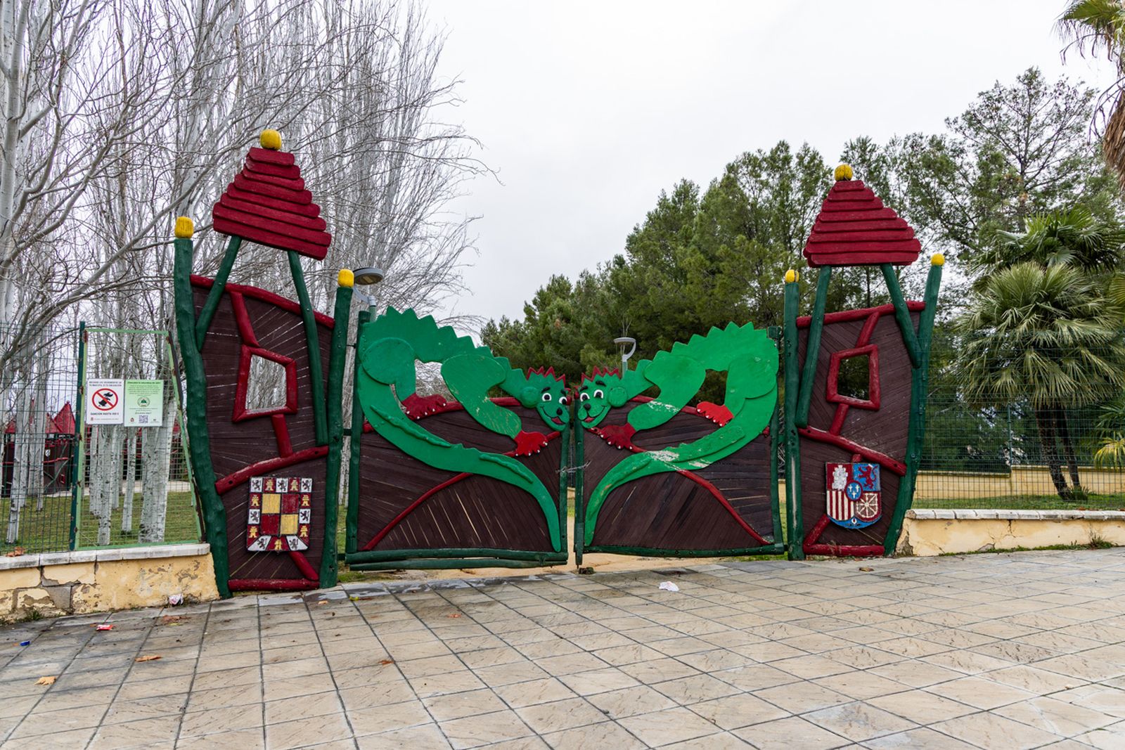 Parques cerrados por el temporal
