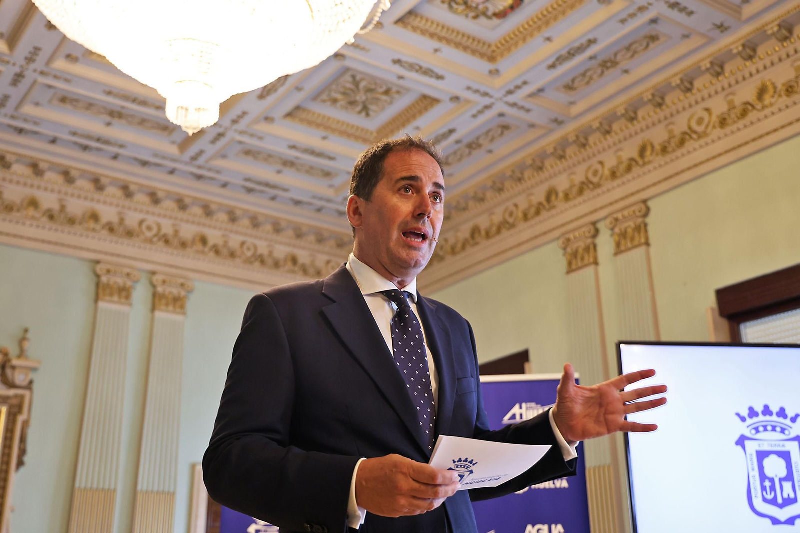 Imágenes de la presentación del Pacto Social por el Agua en Huelva