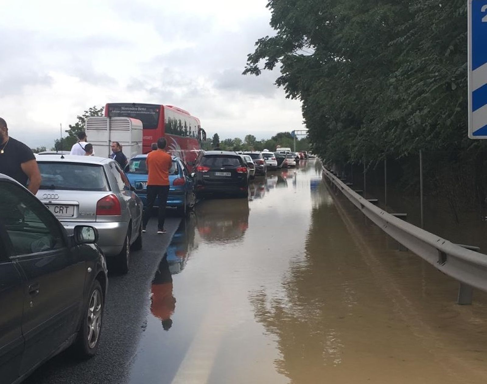 El desbordamiento del río Salado, en imágenes