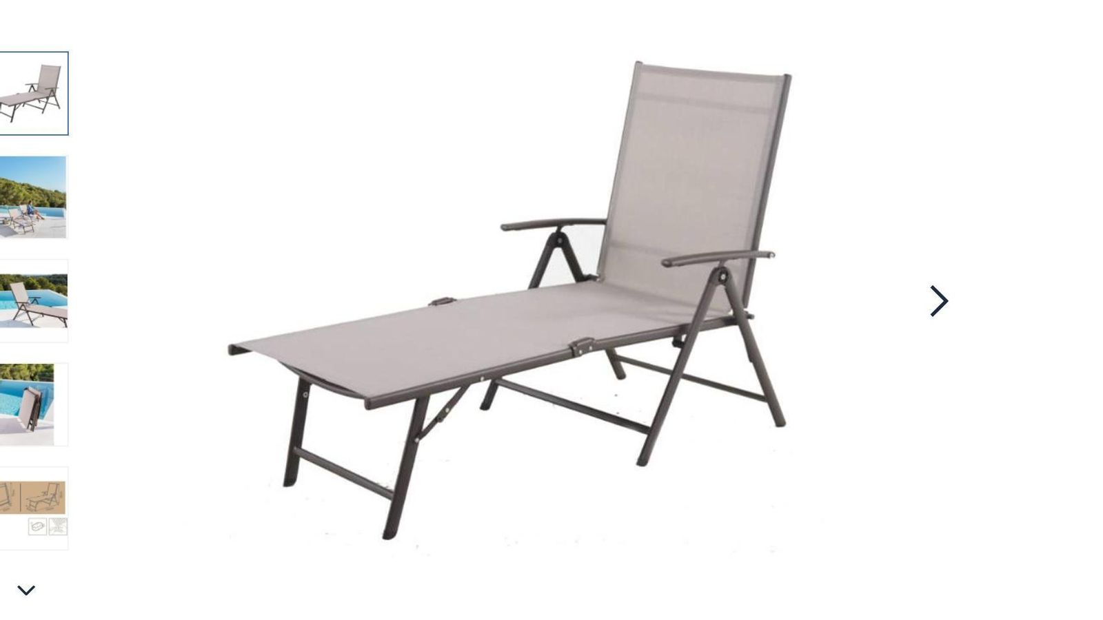 Tumbona Plegable Malaga