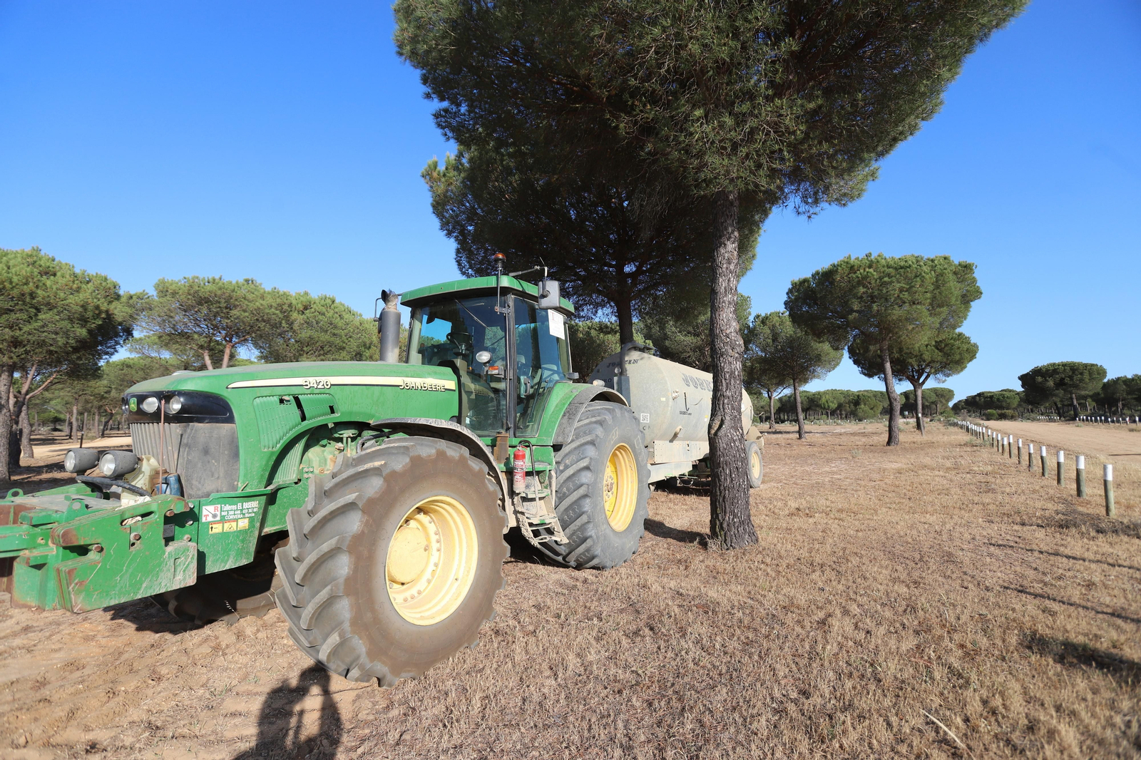 Imágenes del estado en el que se encuentran los caminos del Rocío para la Romería 2023